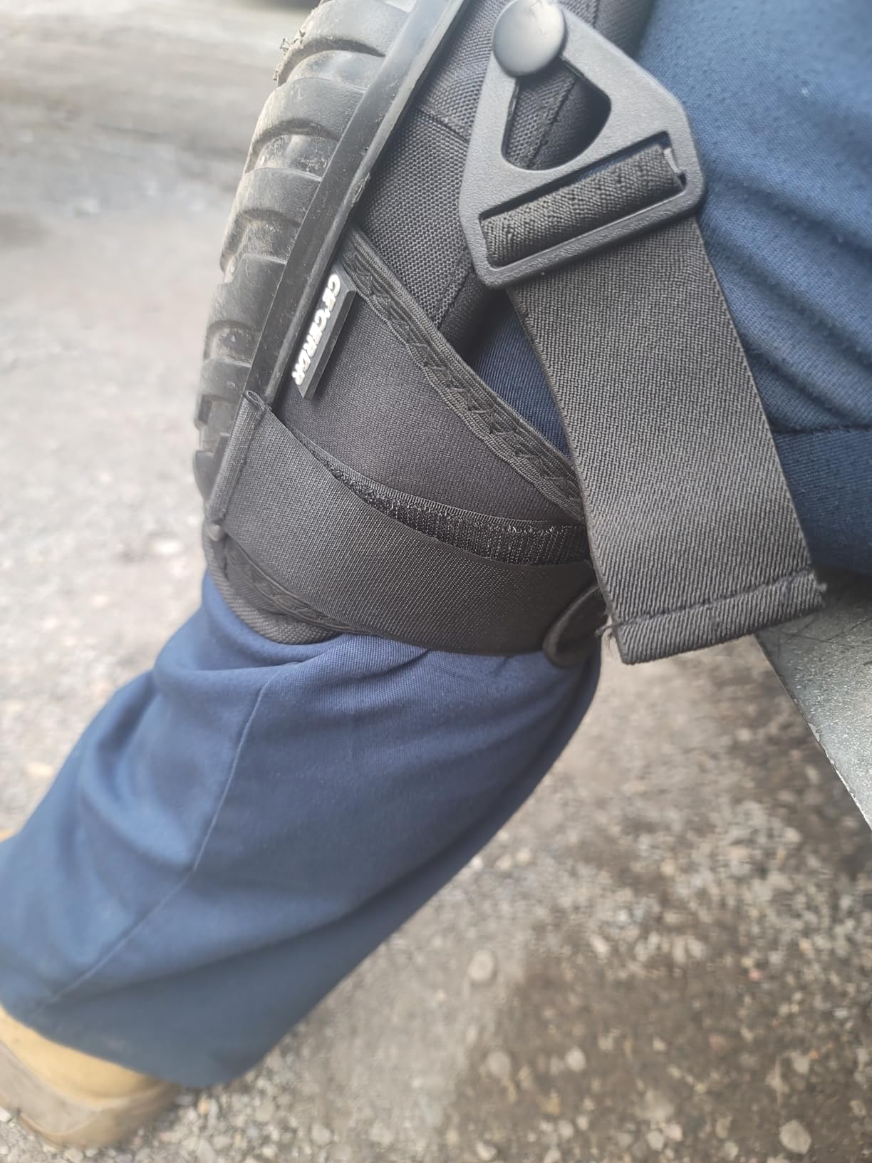 CE' CERDR Professional Knee Pads for Work - Heavy Duty Foam Padding Kneepads for Construction, Gardening, Flooring with Comfortable Gel Cushion to Save Your Knees (Knee High) customer photo 1