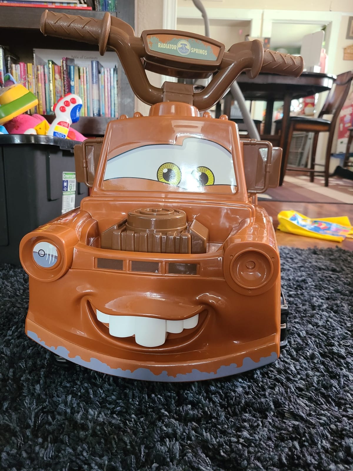 Kid Trax Toddler Disney Cars 3 Tow-Mater Electric Quad Ride-On, Kids 1.5-3 Years Old, 6 Volt Battery and Charger Included, Max Weight 45 lbs, Tow-Mater brown customer photo 1