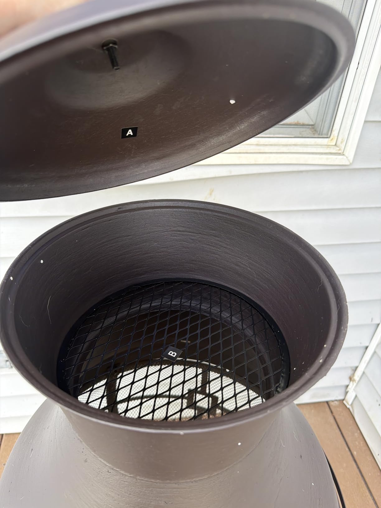 BALI OUTDOORS Chiminea Outdoor Fireplace customer photo 2