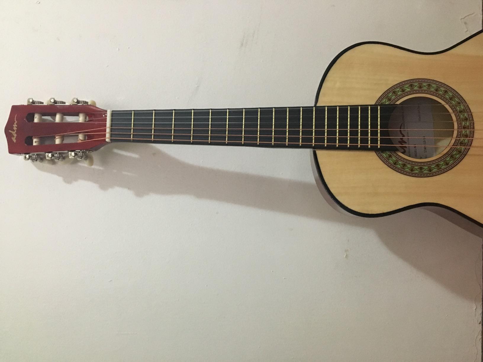 ADM Beginner Acoustic Classical Guitar 30 Inch Nylon Strings Wooden Guitar Bundle Kit for Kid Boy Girl Student Youth Guitarra Online Lessons with Gig Bag, Strap, Tuner, Extra Strings, Picks,Blue customer photo 2