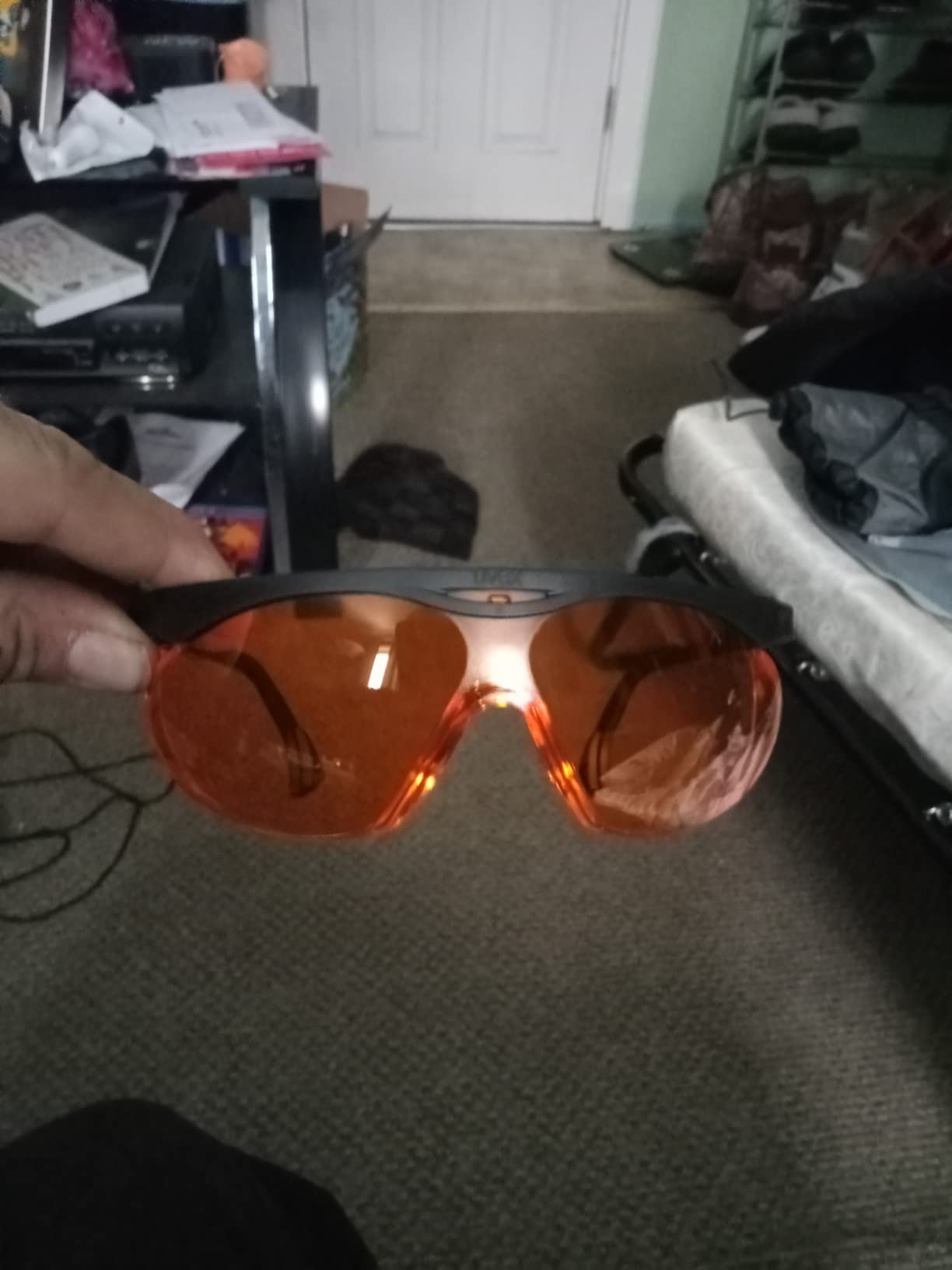 Uvex Hypershock Safety Glasses, Black Frame with Clear Lens & HydroShield Anti-Fog Coating (S2940HS) customer photo 1