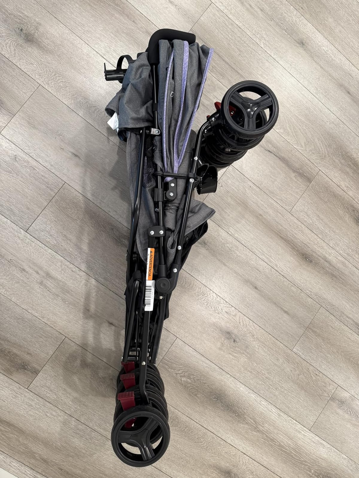 Dream On Me Volgo Side-by-Side Twin Umbrella Toddler Stroller, Blue customer photo 2