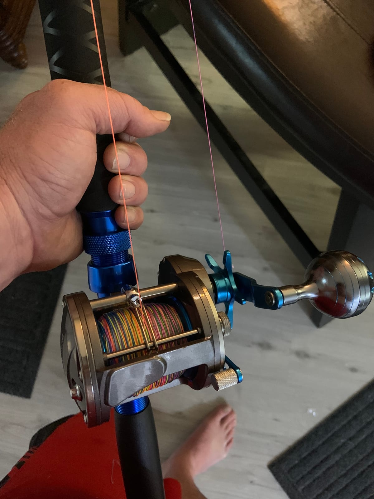 Burning Shark Trolling Reel Saltwater Level Wind Reels, Drag Reels Boat Fishing Ocean Fishing for Sea Bass Grouper Salmon customer photo 1