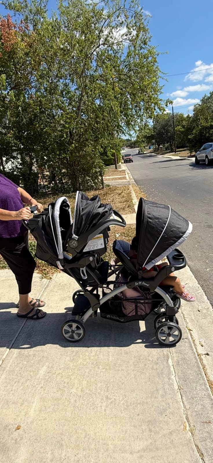 Baby Trend Infant/Toddler Double Stroller & Car Seat Combo, 2 Pc, Stormy customer photo 1