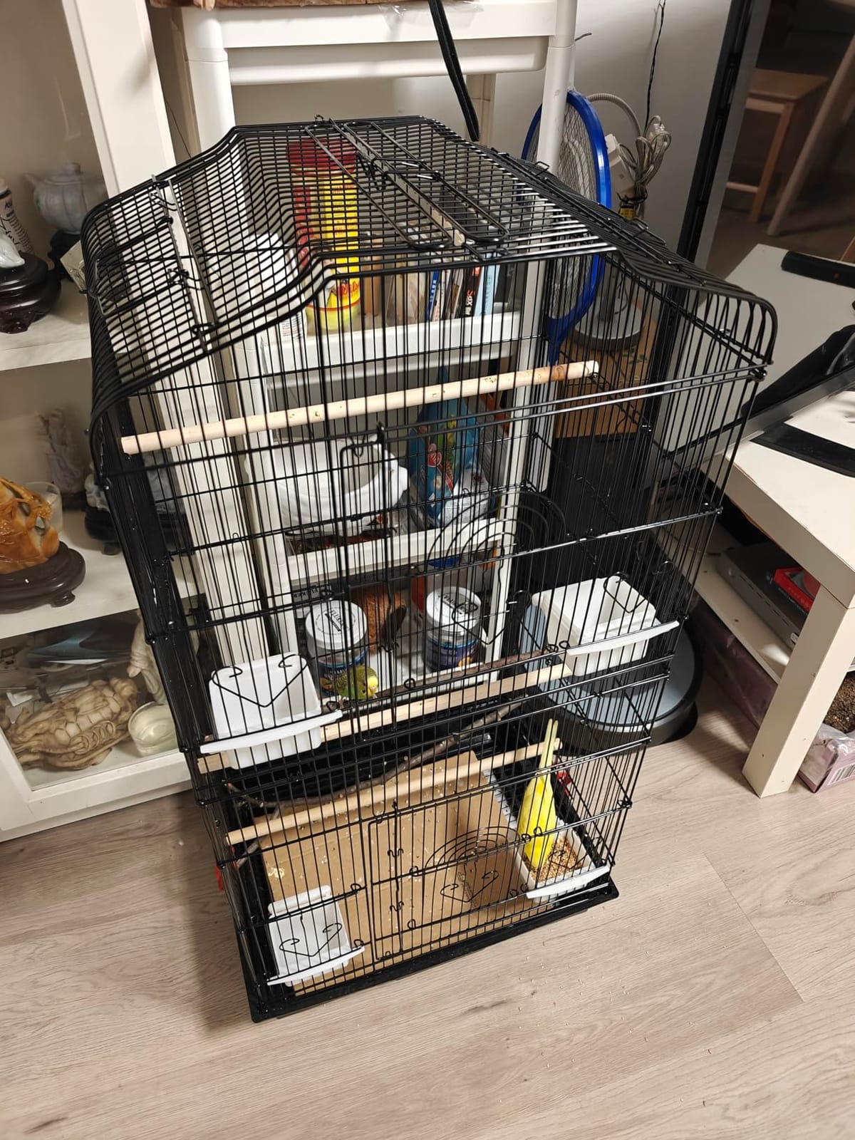 Yaheetech 41-inch Open Top Medium Bird Cages for Parakeets Finches Canaries Lovebirds Small Quaker Parrots Cockatiels Budgie Green Cheek Conure Travel Pet Flight Birdcage customer photo 2
