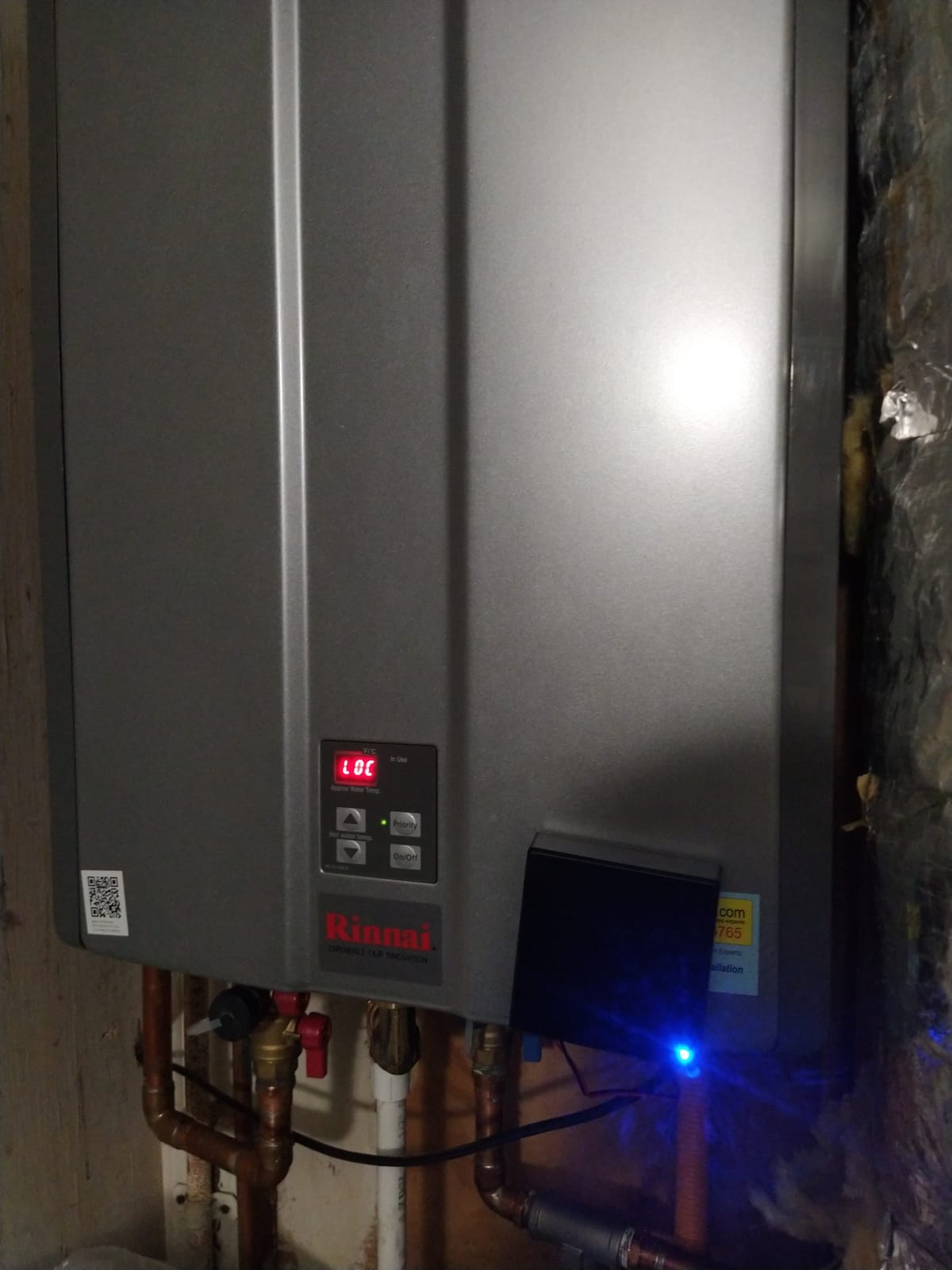 Rinnai RUR199iN Condensing Tankless Hot Water Heater, 11 GPM, Natural Gas, Indoor Installation customer photo 1