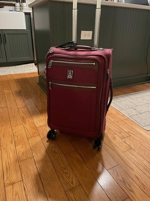 Travelpro Platinum Elite Checked Luggage Spinner, Grey, 25-Inch | Expandable Softside With USB Port, Built-In Suiter, 8 Wheels & TSA-Approved Lock for Travelers customer photo 2