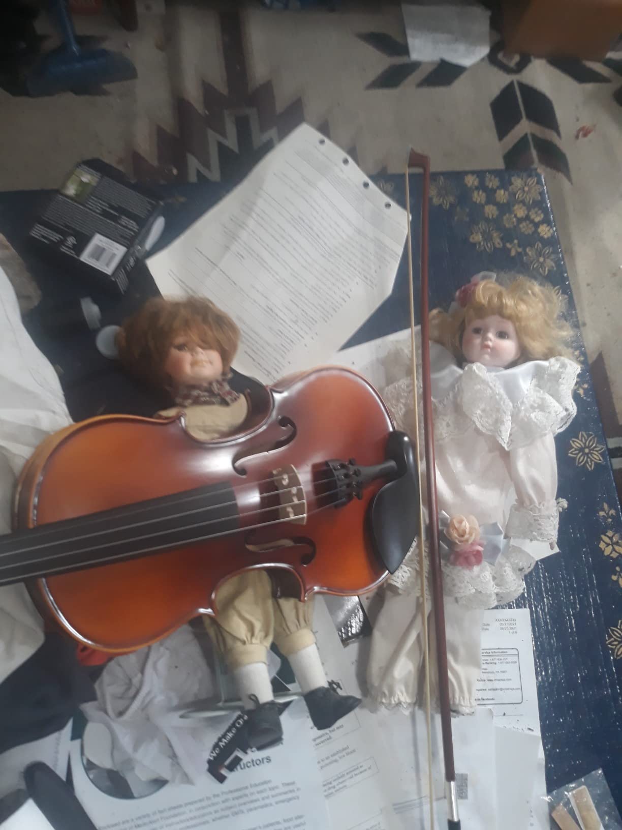 Bunnel Premier Violin Outfit 1/2 Size - Carrying Case and Accessories Included — Solid Maple Wood and Ebony Fittings By Kennedy Violins customer photo 2
