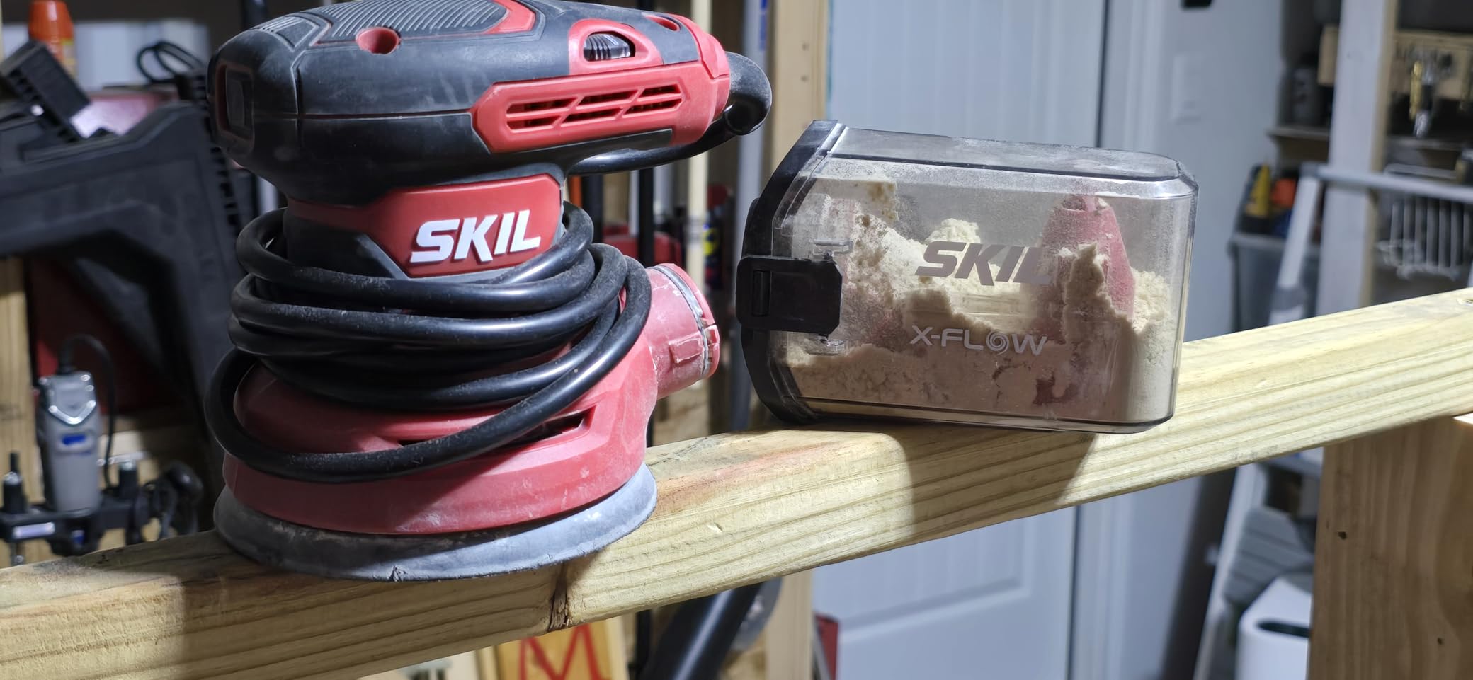 SKIL 5” Random Orbital Sander with Cyclonic Dust Box & 3pc Sanding Sheet - SR211601, Multicolor customer photo 1
