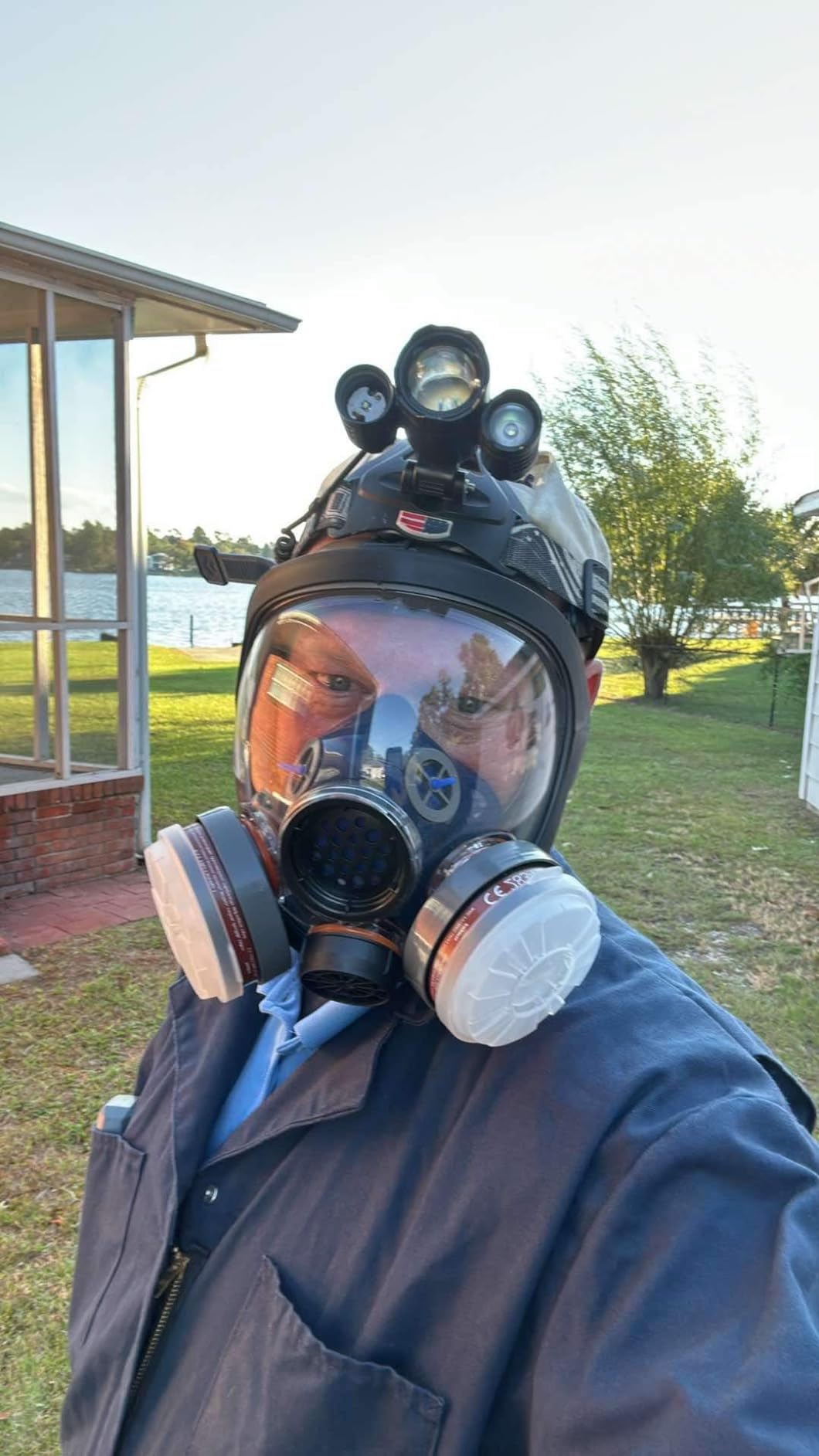 Parcil Distribution Full Face Respirator Mask - Air Purifying, Organic Vapor & Particulate - Industrial Use - CE Tested customer photo 1