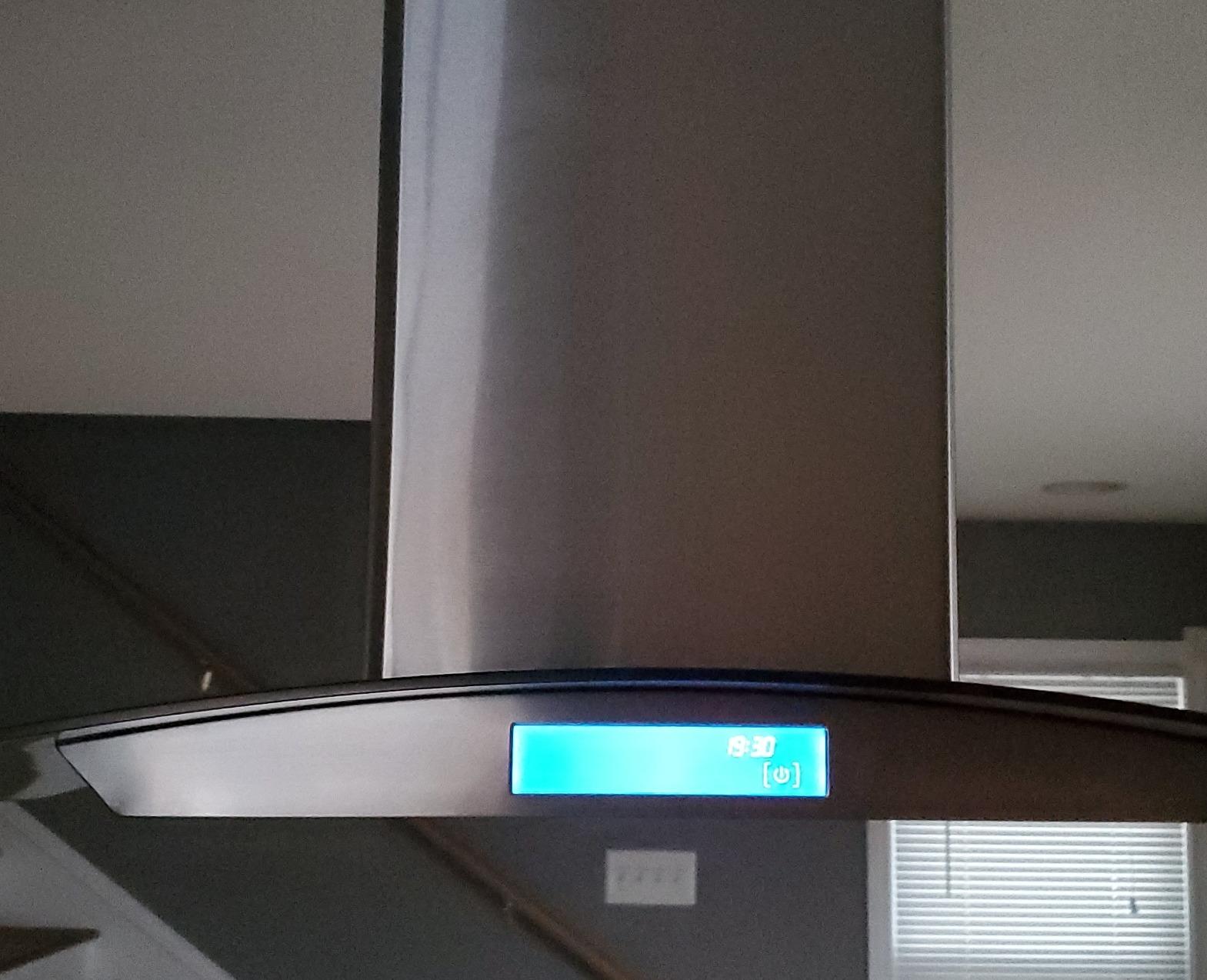 36 in. Lumin Coll 380 CFM Ducted Island Range Hood, LED, Stainless Steel customer photo 1