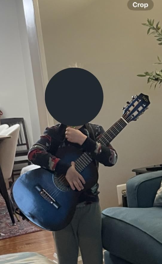 Best Choice Products 30in Kids Acoustic Guitar, All-in-One Beginner Starter Kit w/Strap, Case, Extra Strings, Rosette Inlay - Blueburst customer photo 1