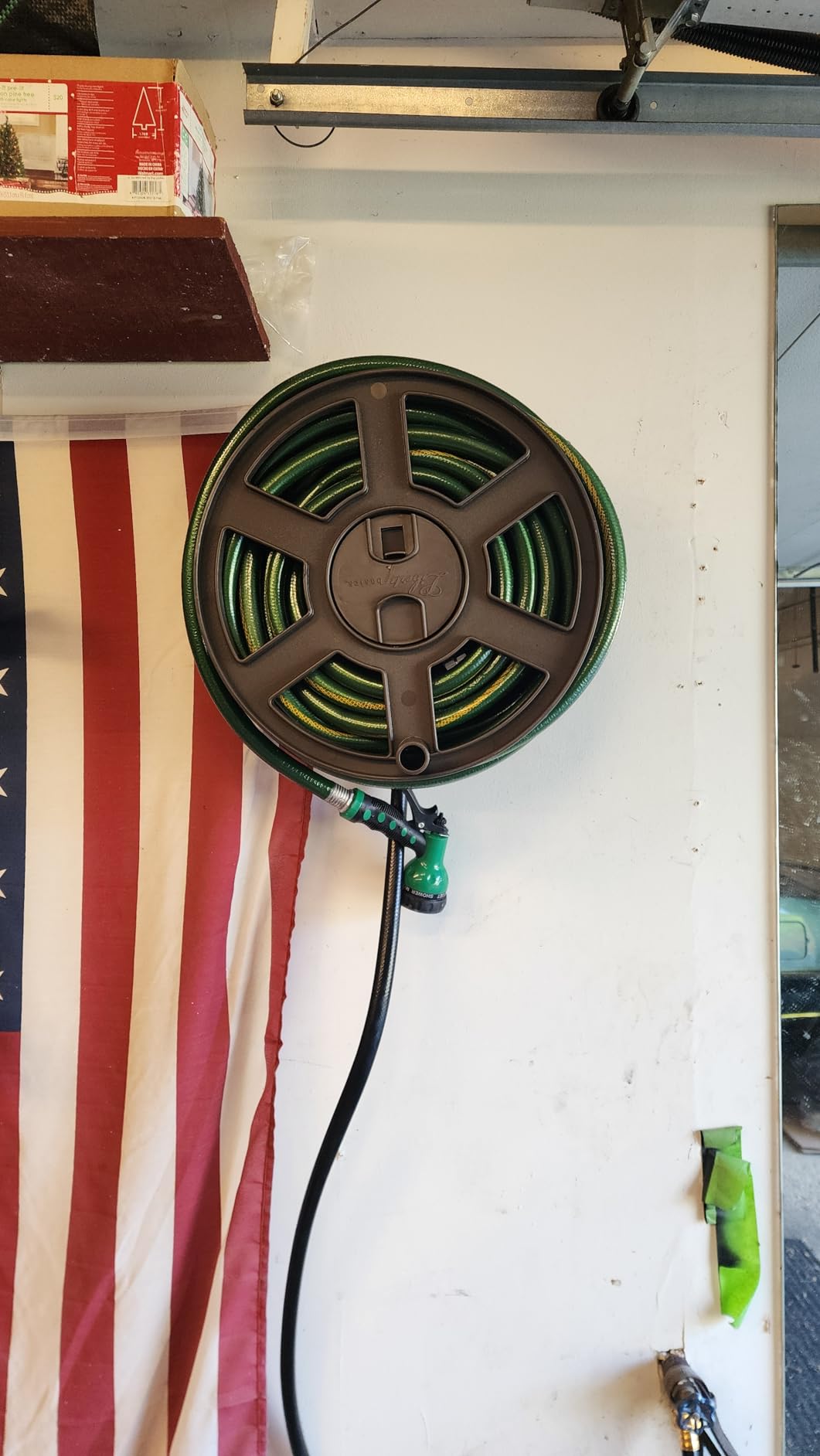 Liberty Basics 512 Wall Mounted Hose Reel with Shelf, Bronze customer photo 1