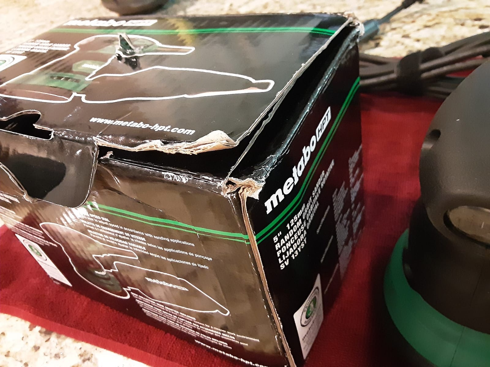Metabo HPT Random Orbit Finishing Sander, 5-Inch Variable Speed, SV13YST customer photo 1