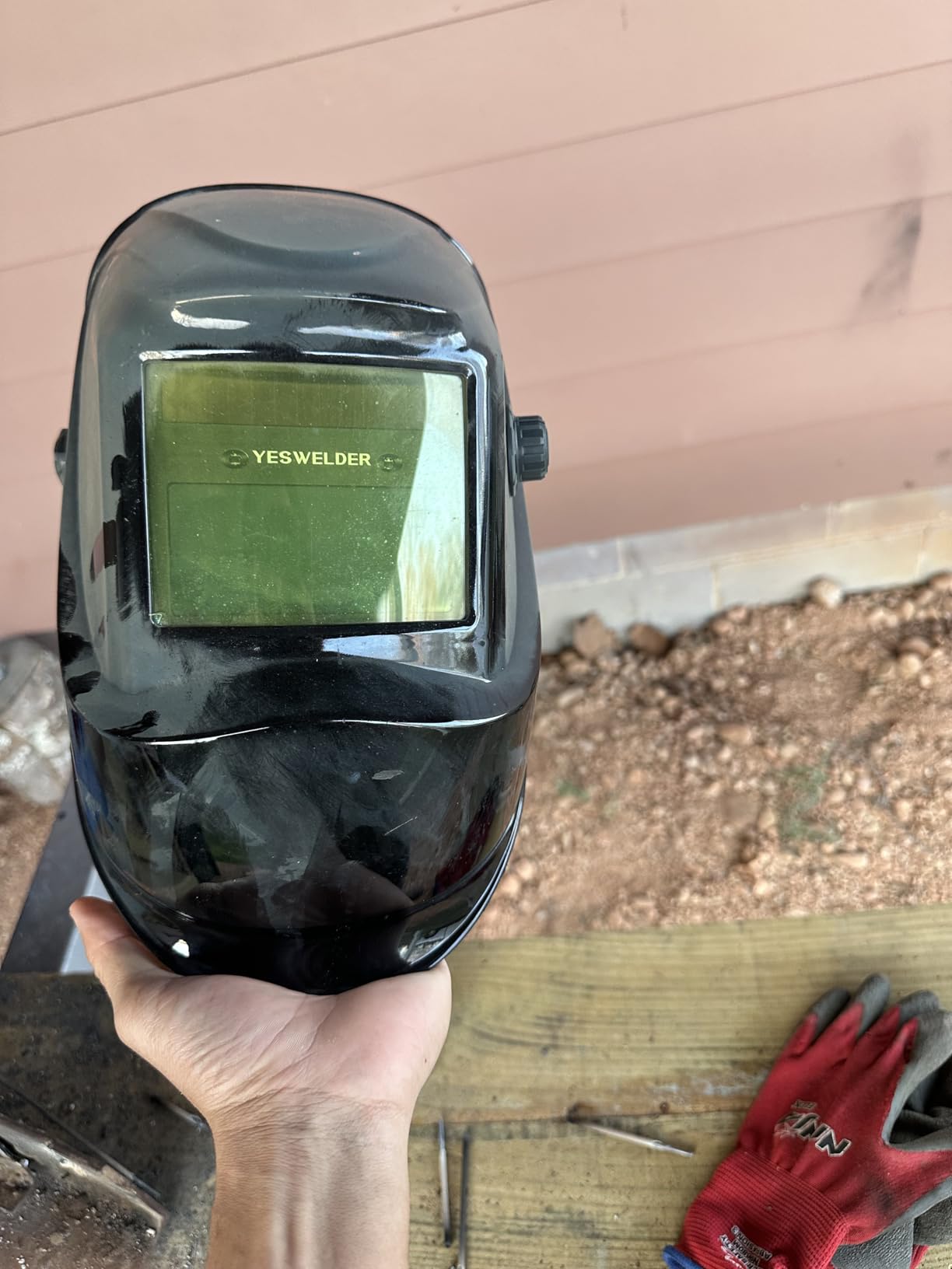 YESWELDER Auto Darkening Welding Helmet 1/1/1/1 True Color, LYG-L600A customer photo 1
