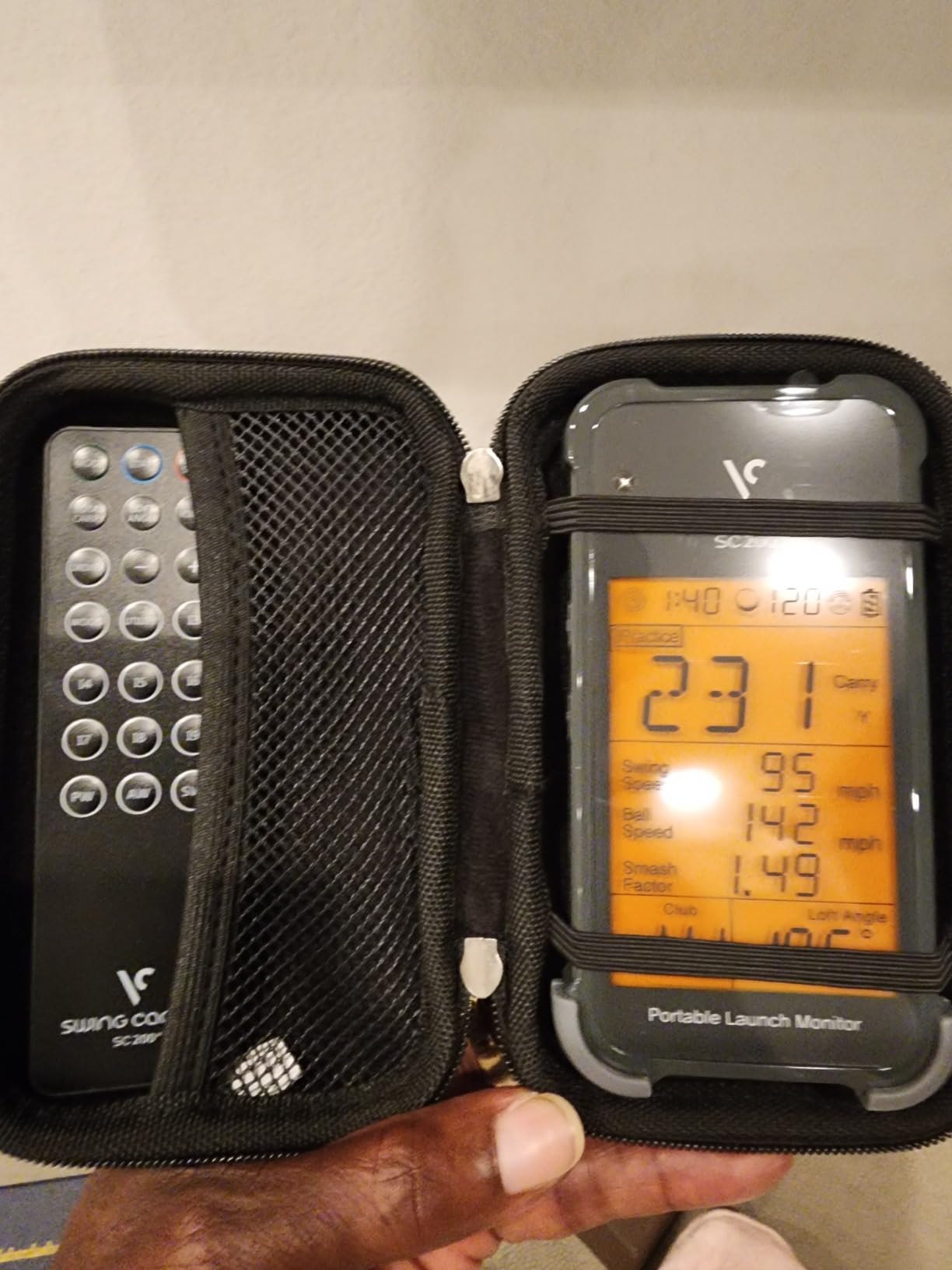 Voice Caddie Portable Golf Launch Monitor and Swing Analyzer with Real-Time Shot Data Tracking | Ideal Golf Swing Trainer/Training Equipment for Indoor & Outdoor | Up to 20 Hours Battery Life customer photo 1