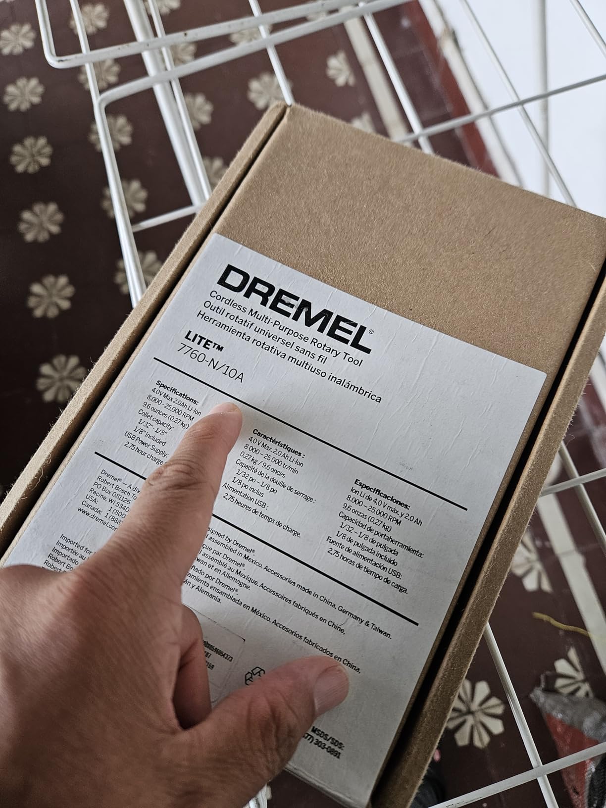Dremel Lite 7760 N/10 4V Cordless Rotary Tool Kit with Variable Speed customer photo 1