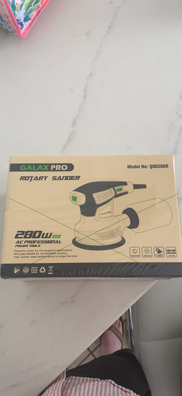 GALAX PRO 13000OPM Random Orbital Sander 6 Variable Speed with 15 Sandpaper customer photo 1