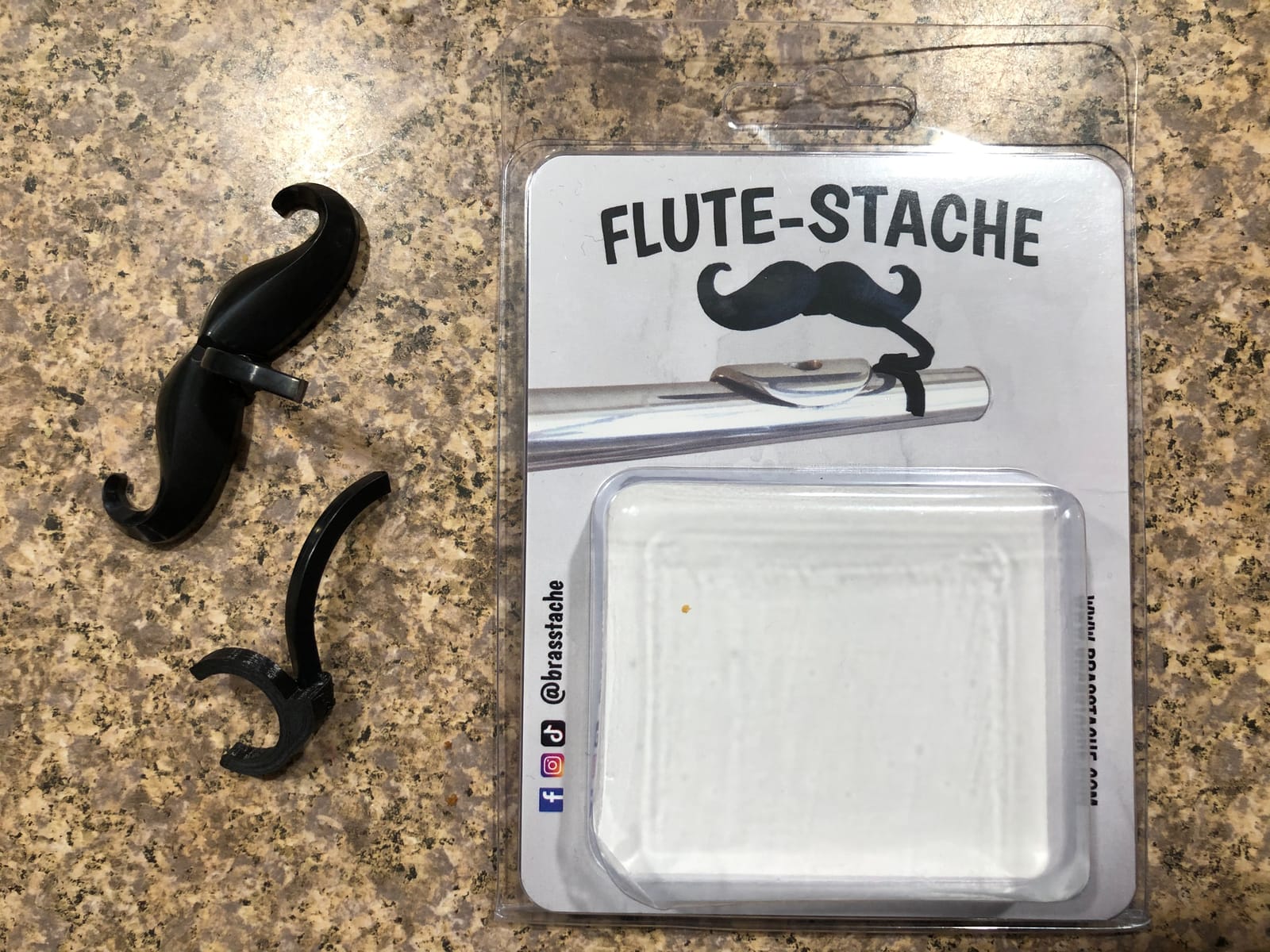 Flute-stache - The Original Clip-on mustache for Flute by Brasstache customer photo 2