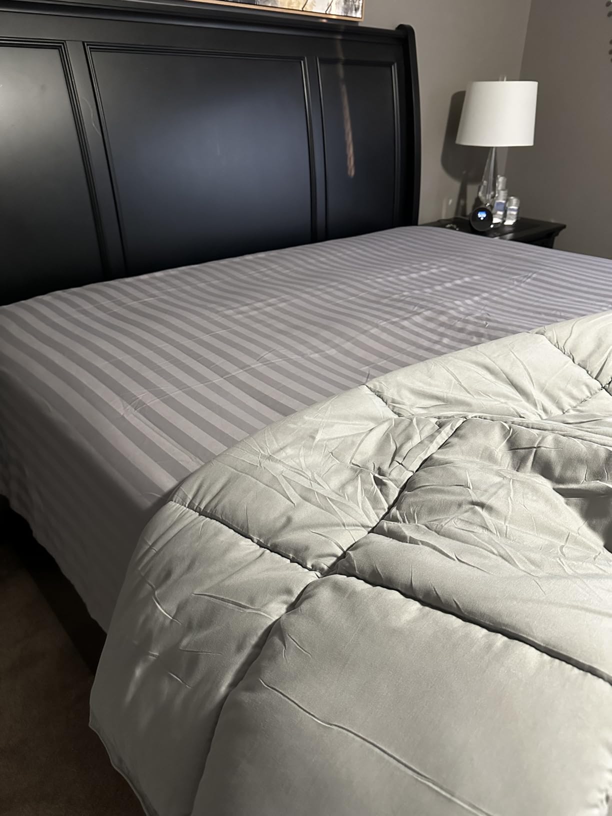 SLEEP ZONE Nanotex Super Soft Cooling Queen Bed Sheets Set 4 Piece - Easy Care Fitted Flat Sheet & Pillowcase Sets - Wrinkle Free, Fade Resistant, Deep Pocket 16