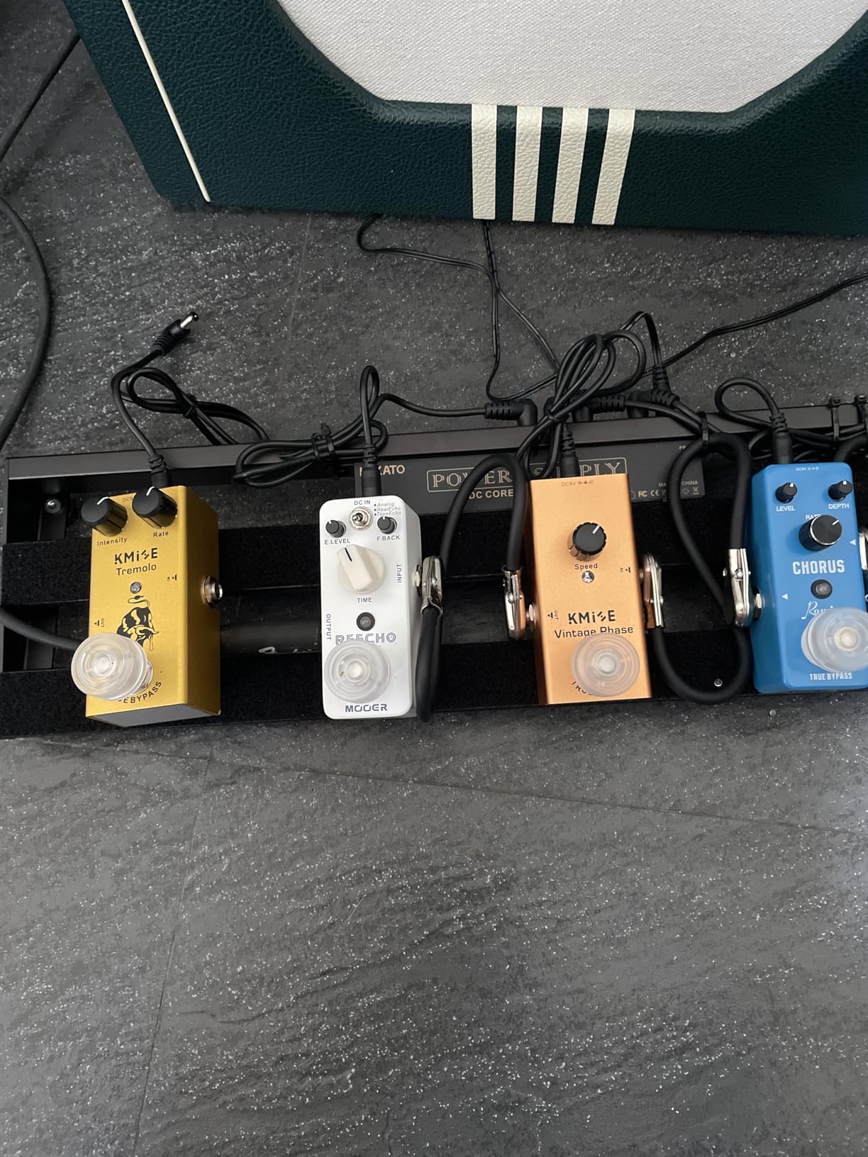 Kmise Vintage Phase Electric Guitar Effects Pedal,True Bypass,Tip‑Negative customer photo 2