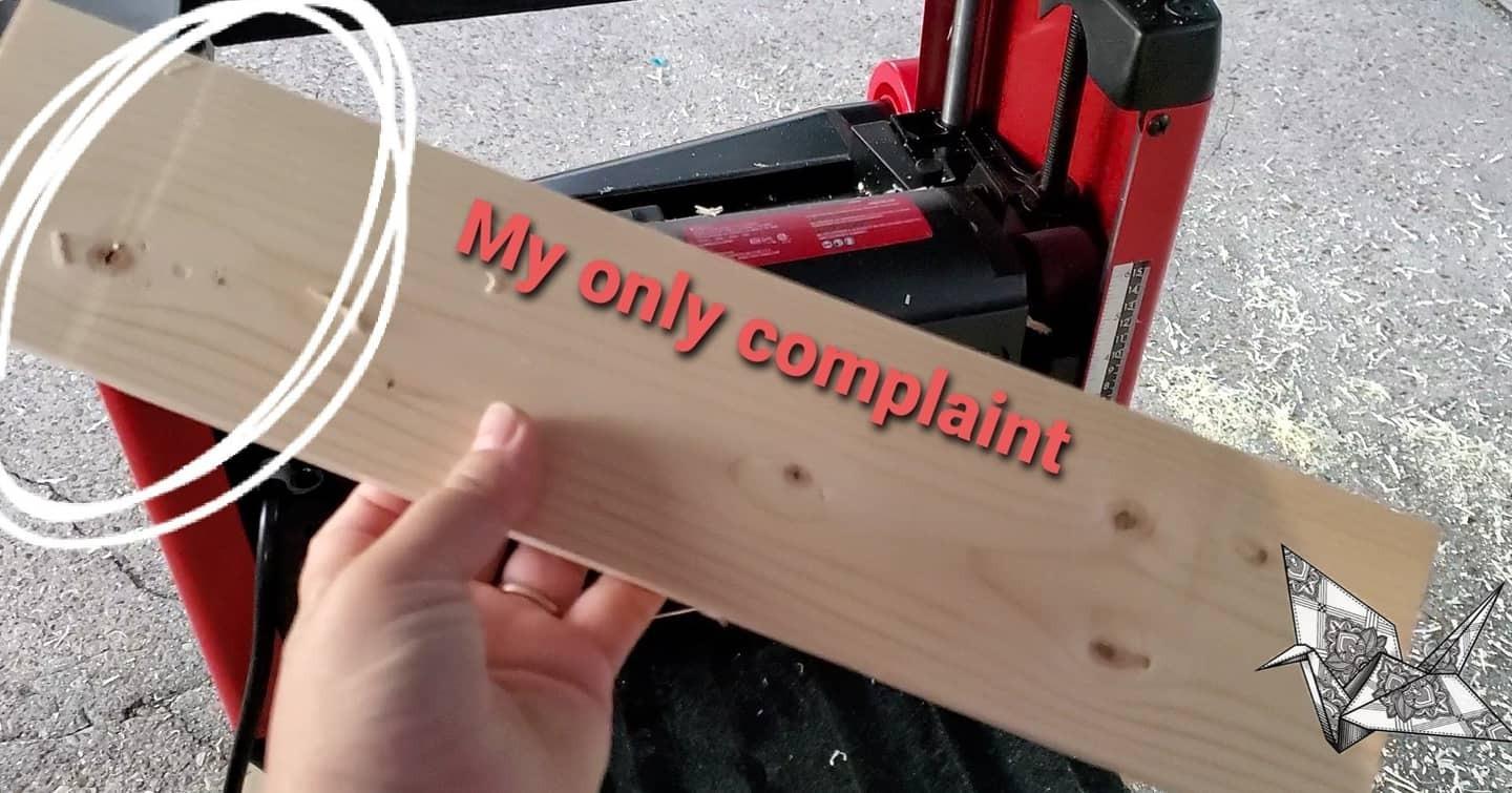 CRAFTSMAN Planer, 15 Amp, For Benchtops, Two Knife Solid Steel Cutter Head (CMEW320) customer photo 2
