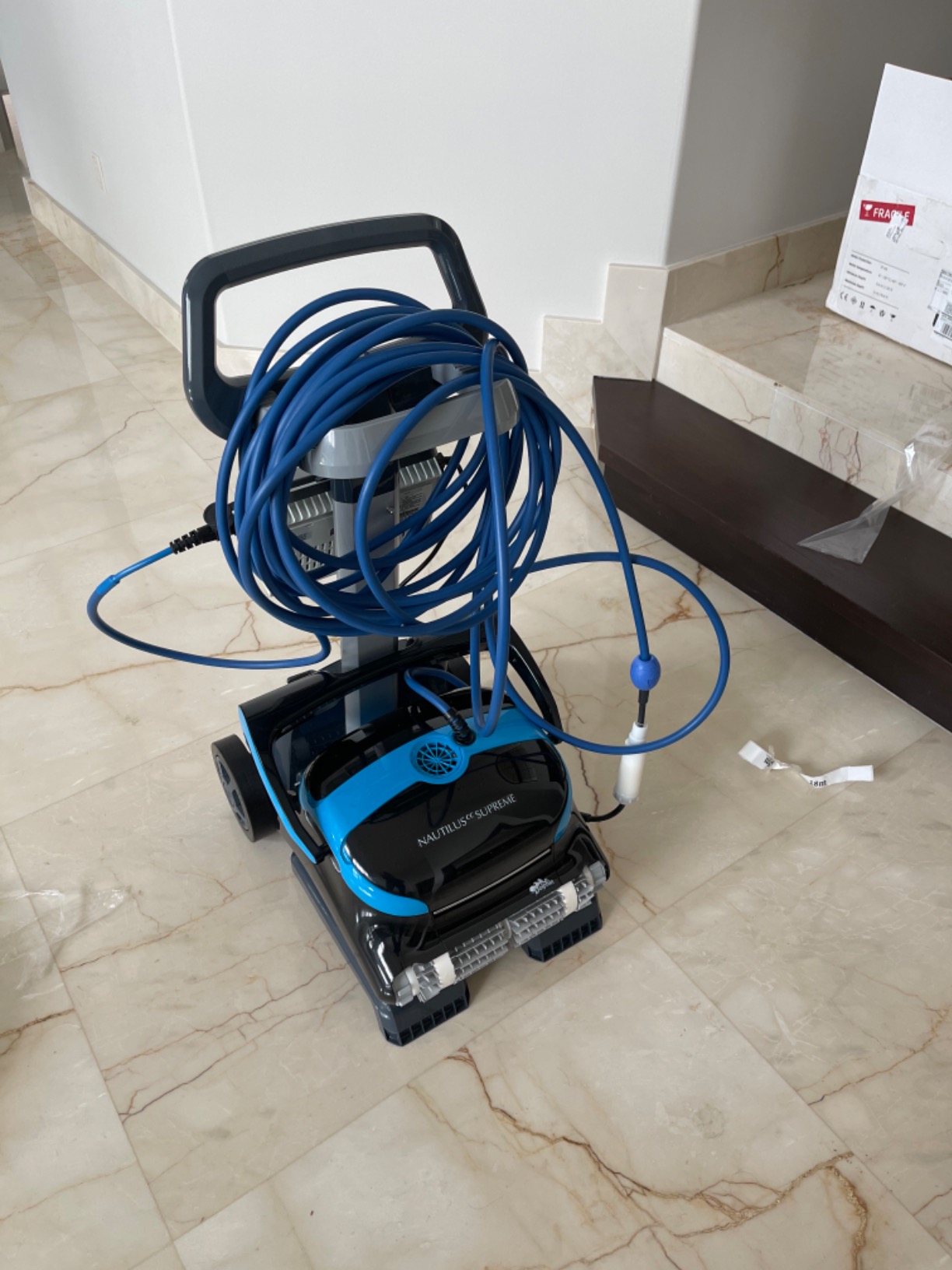 Dolphin Nautilus CC Supreme Wi-Fi Automatic Robotic Pool Vacuum Cleaner, Dual Drive, Waterline Scrubber Brush, Top Load Filter, Ideal for In-Ground Pools up to 50 FT customer photo 1
