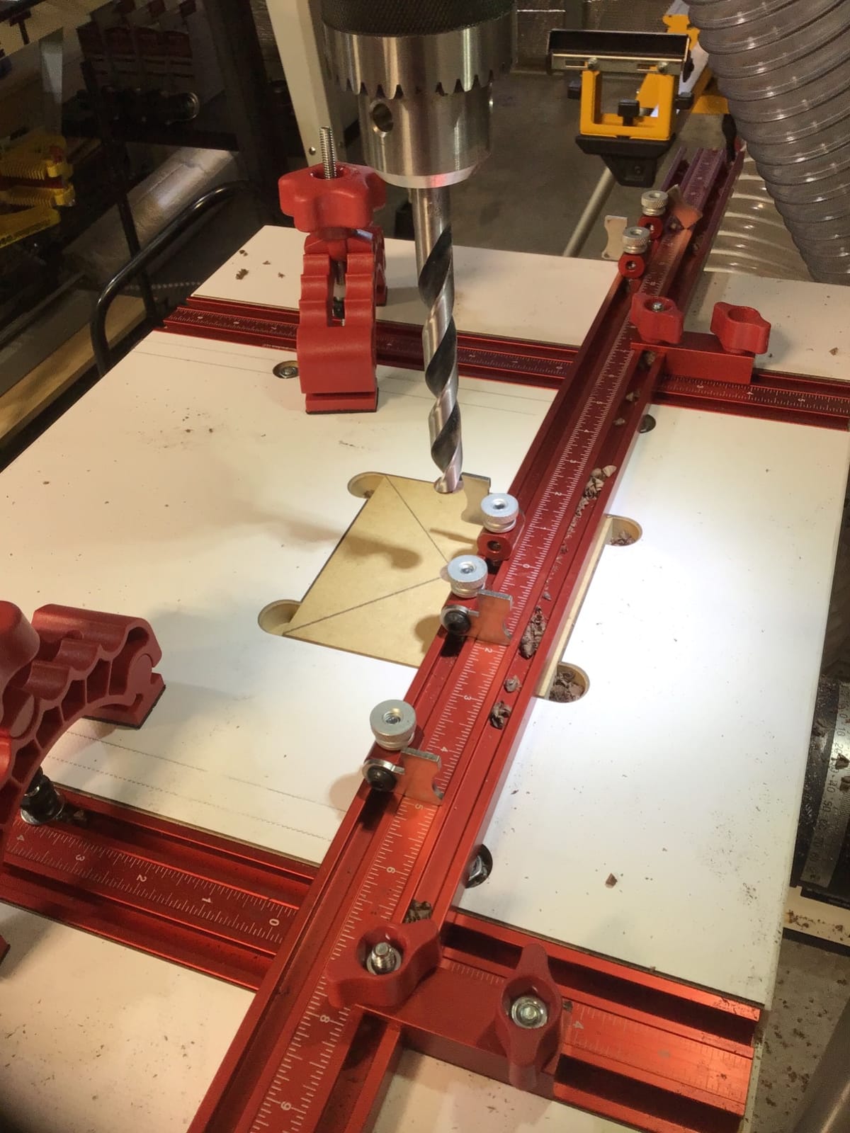 Woodpeckers Drill Press Table Package, Kit 3, Complete Kit with Work Surface, Clamps, Fence and Stops customer photo 1