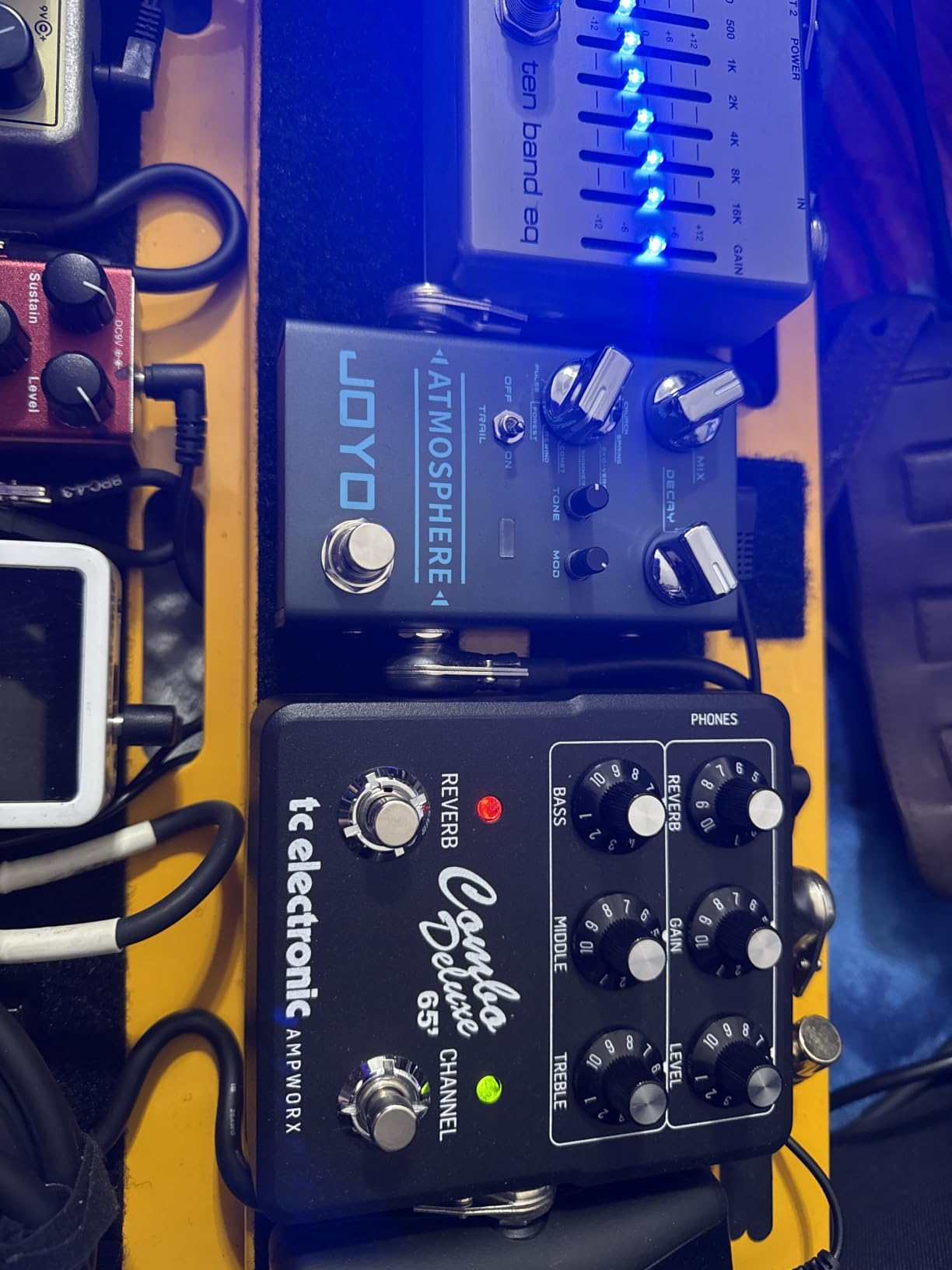 JOYO Digital Reverb Guitar Pedal, 9 Modes (Spring/Church/Plate/Shimmer & More) with MOD Control & Trail Function, Bypass (Atmosphere R-14) customer photo 2