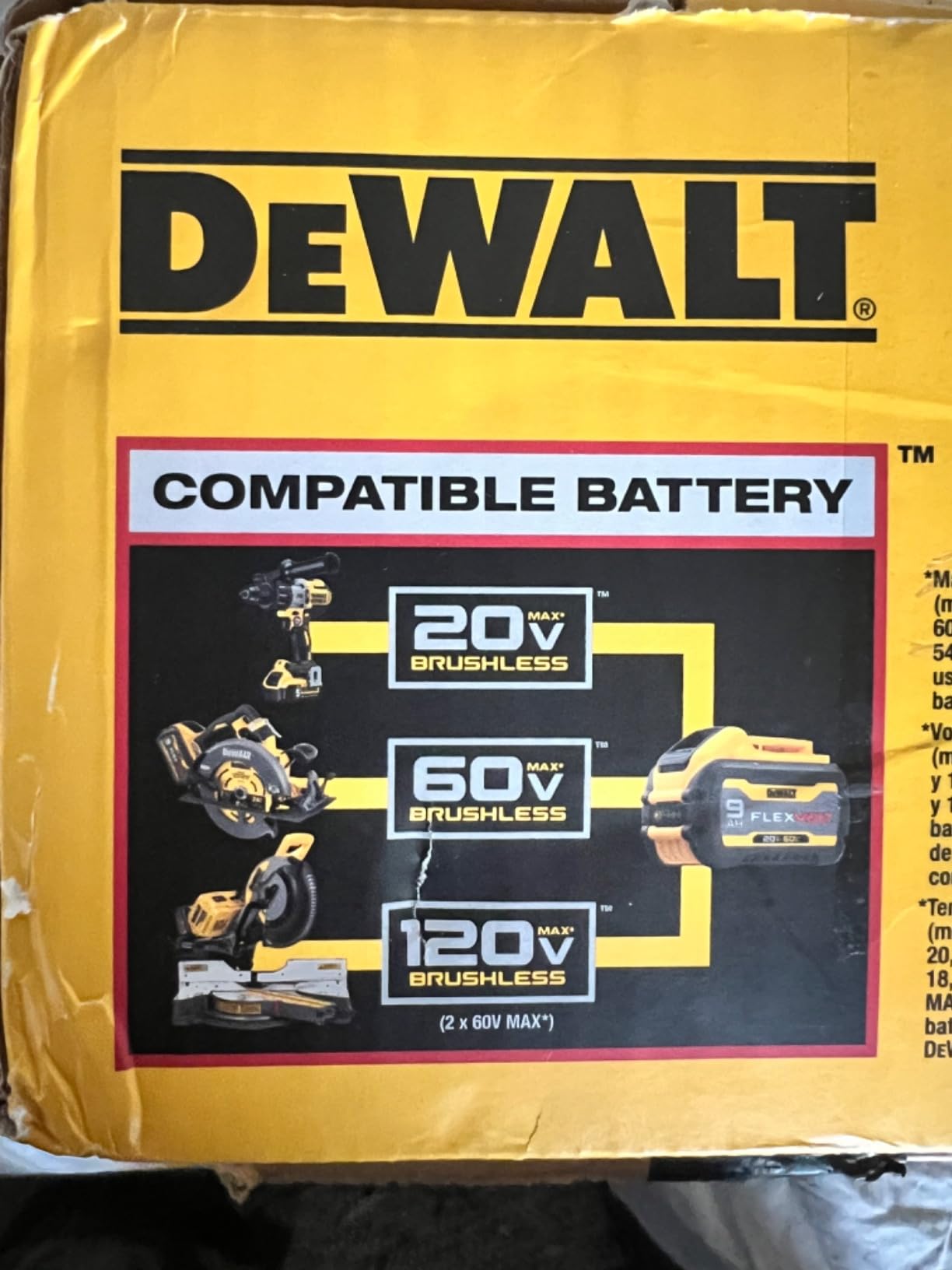 DEWALT FLEXVOLT 60V MAX* Angle Grinder with Kickback Brake, 4-1/2-Inch to 6-Inch, Tool Only (DCG418B) customer photo 1