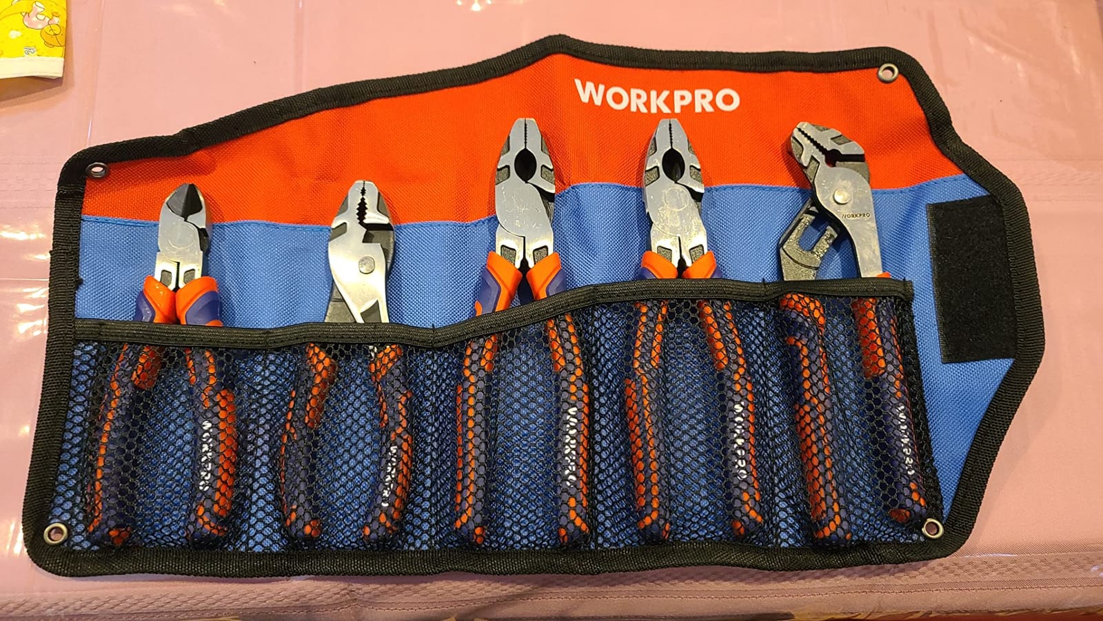 WORKPRO Pliers Set, 5-Piece Premium Cr-V Pliers Kit with Storage Pouch customer photo 1