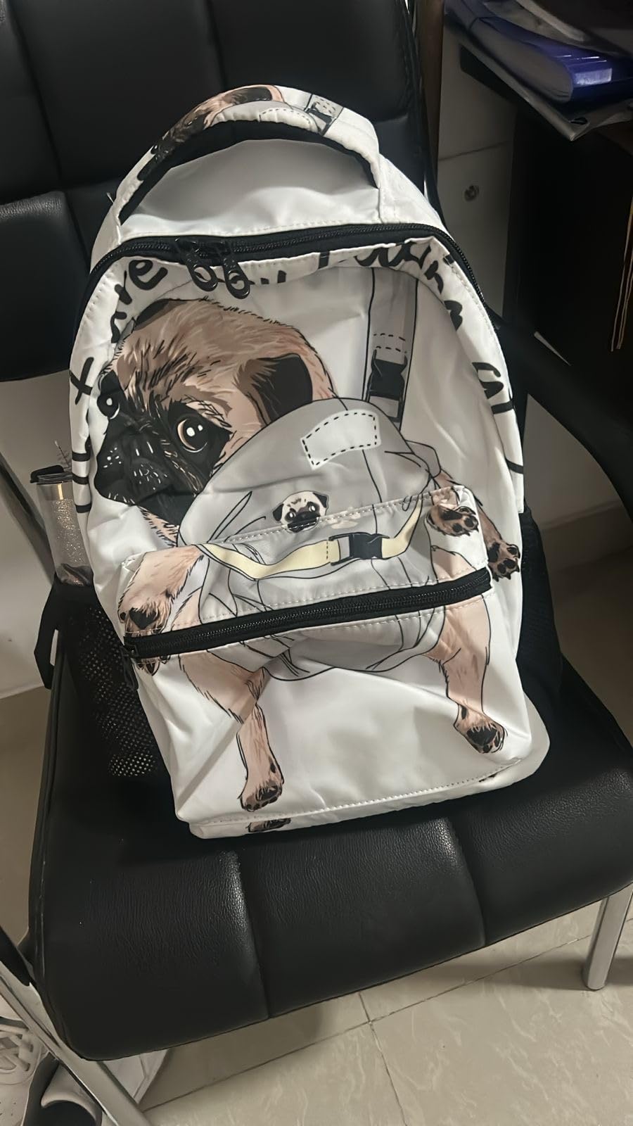 ALAZA Punk Skull Rolk Music & Guitar Large Backpack Personalized Laptop iPad Tablet Travel School Bag with Multiple Pockets customer photo 2
