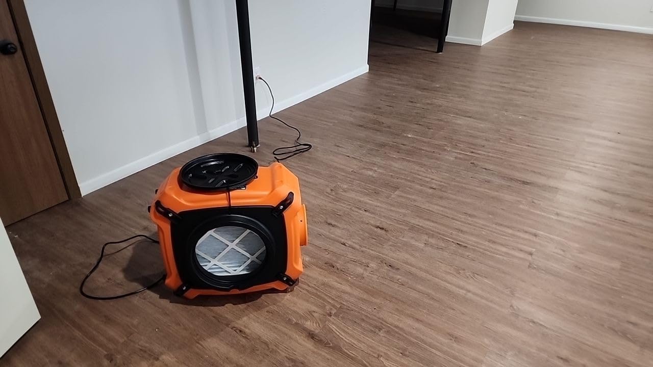 ALORAIR PureAiro HEPA Max 970 Air Scrubber with UV-C Light, 750CFM, Orange customer photo 1
