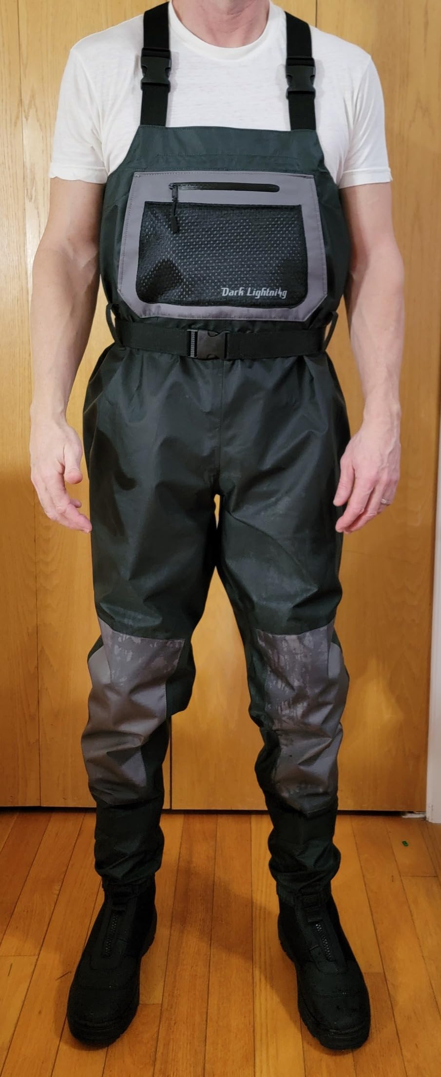 Dark Lightning Breathable Insulated Chest Waders, Perfect for 4 Seasons Fly Fishing Stocking Foot Waders for Men and Women customer photo 1