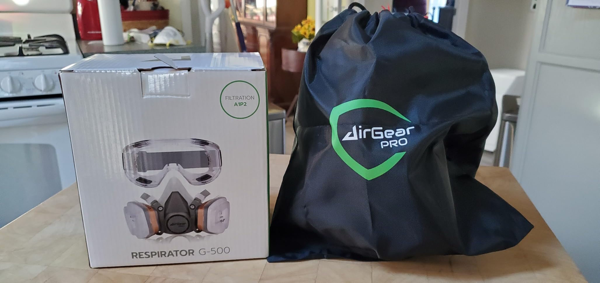 AirGearPro G-500 Reusable Respirator Mask with A1P2 Vapor & Dust Filters customer photo 1