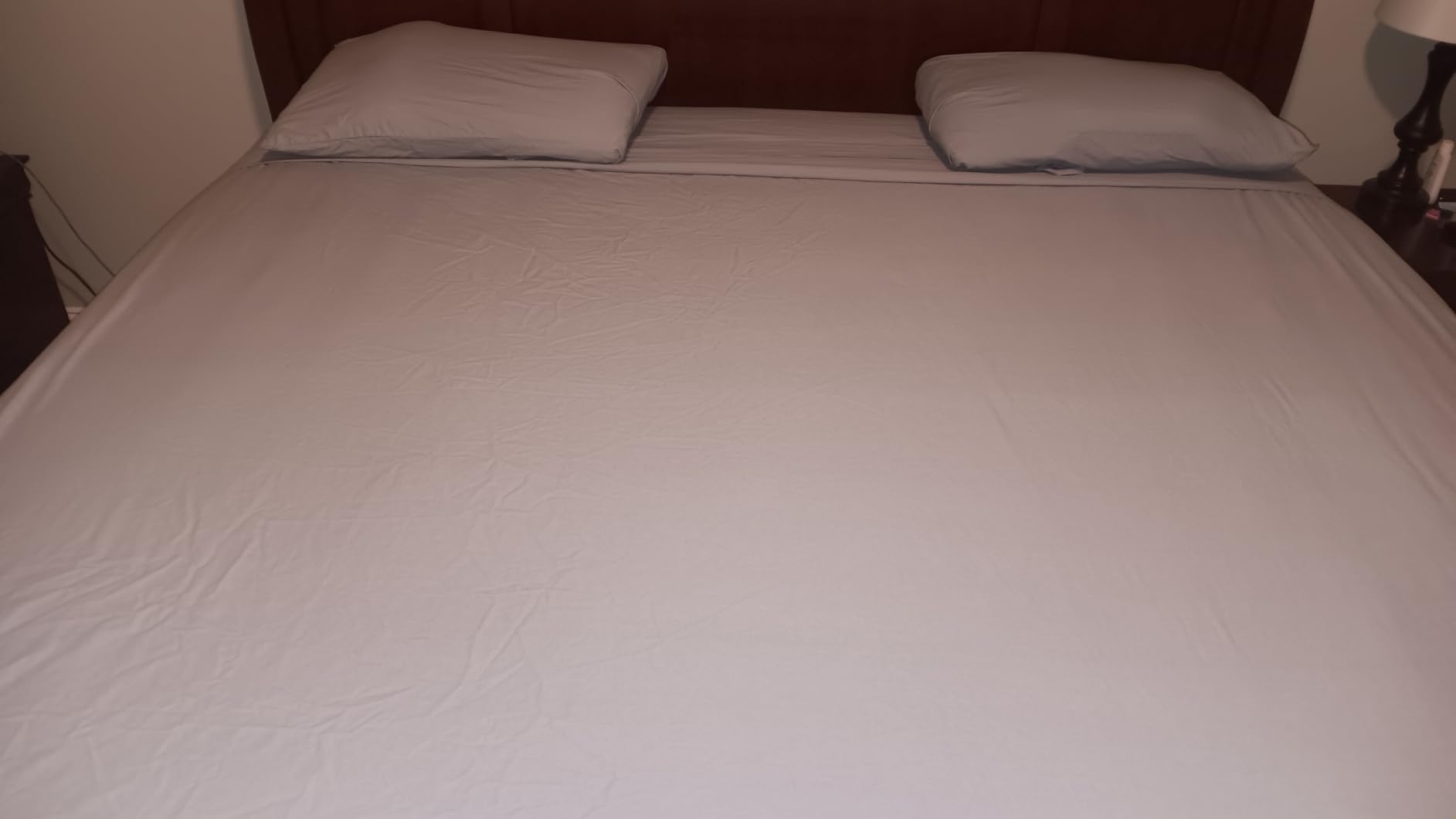 LANE LINEN 100% Organic Cotton Queen Size Sheets Set, Eco Friedly Mercerized Fully Elasticized Queen Sheets, Naturally Temperature Regulating Cooling Cotton Sheets- Linen customer photo 2