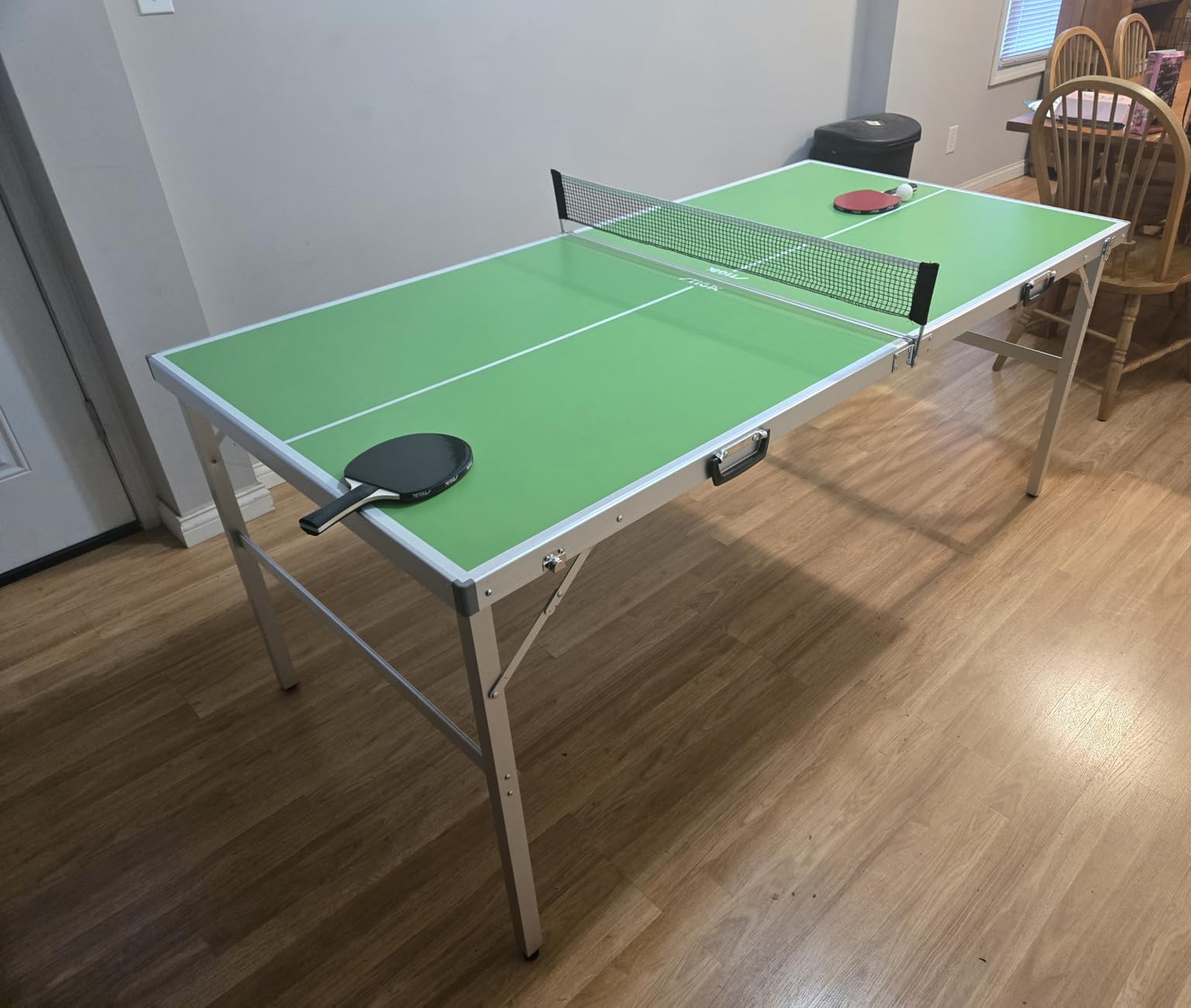 STIGA Space Saver - Compact Ping Pong Table - Separate Table Halves - Regulation Height - No Assembly Required customer photo 1