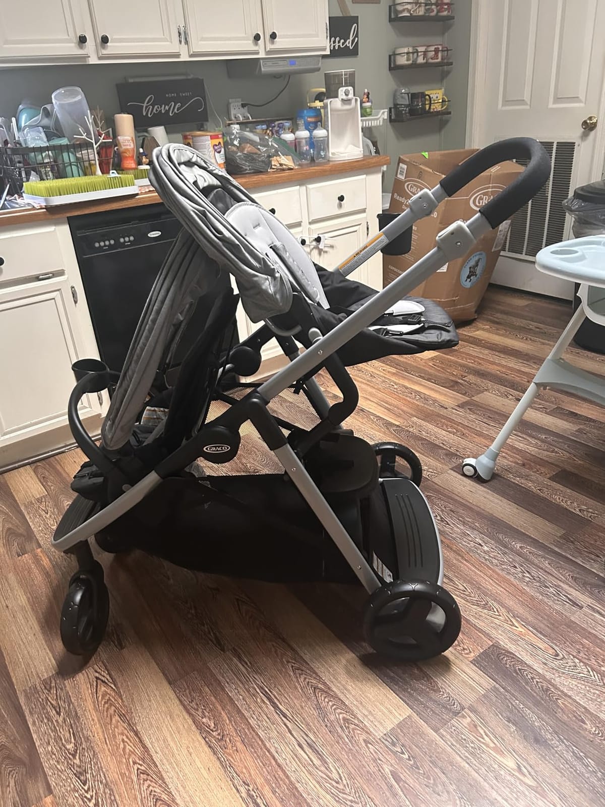 Graco Ready2Grow 2.0 Double Stroller, Twin Baby Stroller Features Bench Seat and Standing Platform Options, Compact Fold Perfect for Baby Travel, Rafa customer photo 2