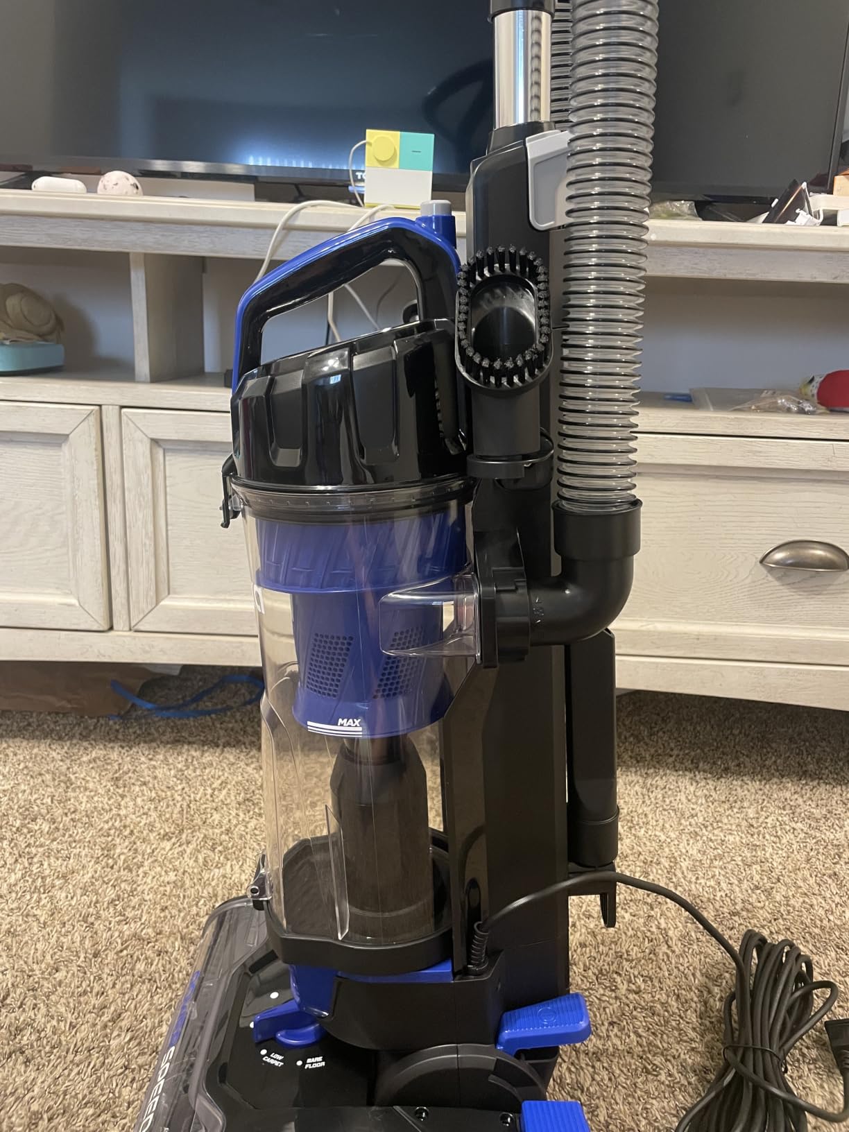 Eureka Lightweight Powerful Upright Vacuum Cleaner for Carpet and Hard Floor, PowerSpeed, New Model,Blue,black/New Model customer photo 2
