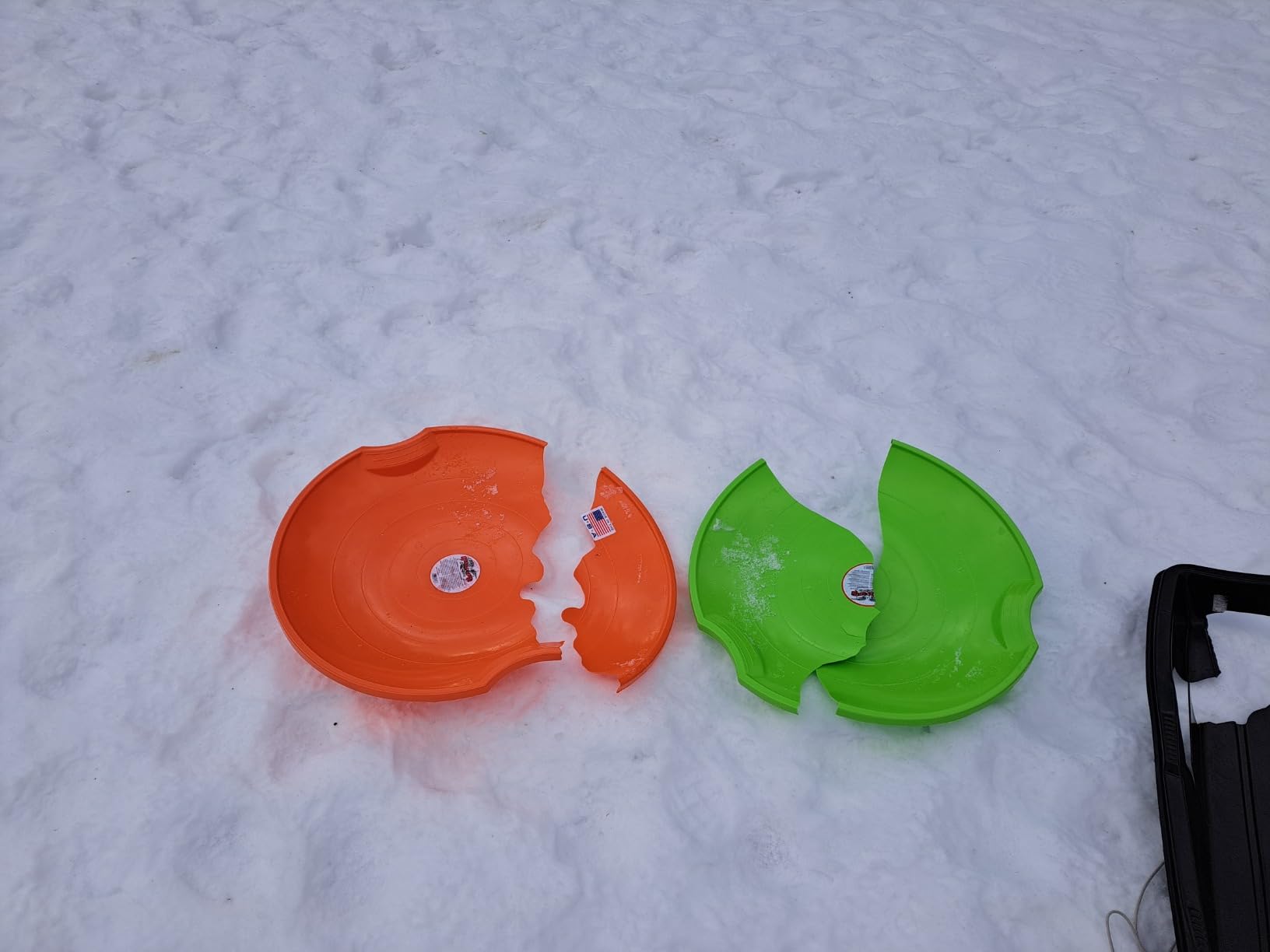 Flexible Flyer 26” Flying Saucer Sled Multipack - Plastic Snow Sleds with Hand Grips, Heavy Duty Snow Discs for Kids, Adults, Schools, Camps & Daycares customer photo 2