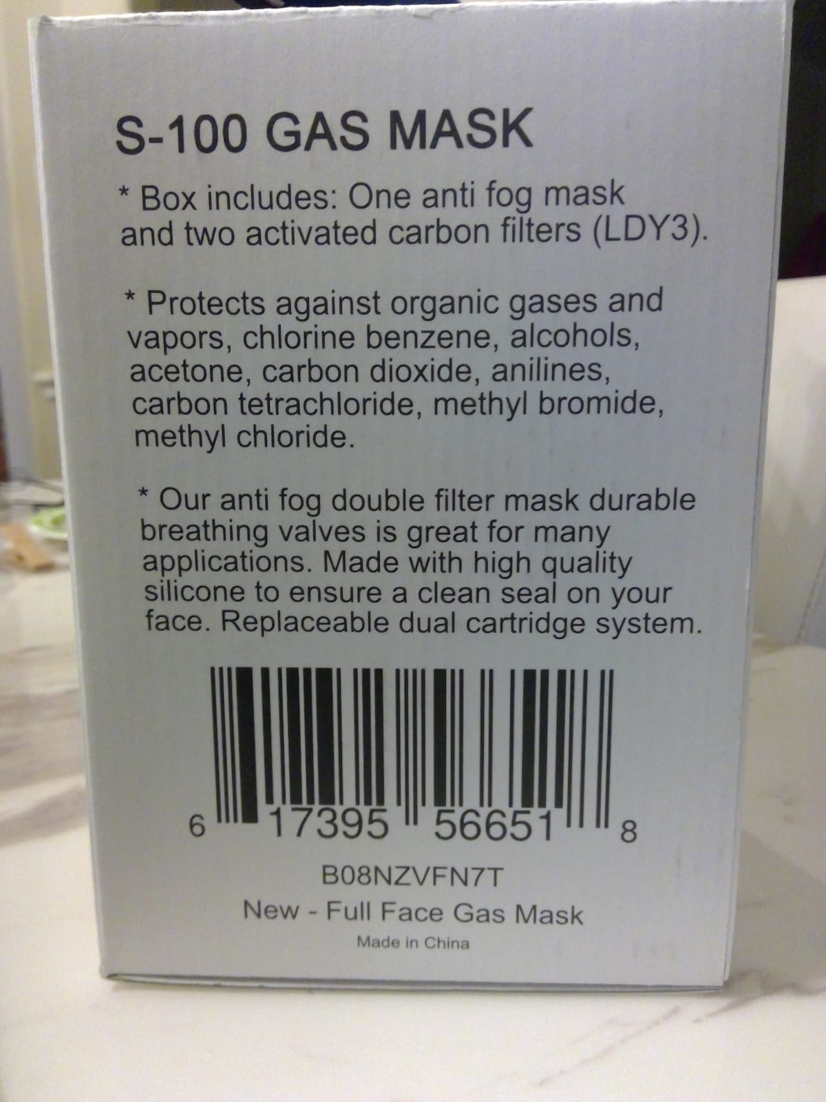 Full Face Organic Vapor Respirator - Protective Eye & Nose Shield with Anti-Fog Heavy Duty Lens & Adjustable - Chemical, & Particulate Respirator. Includes 2 Filter Cartridges - Industrial Grade customer photo 1