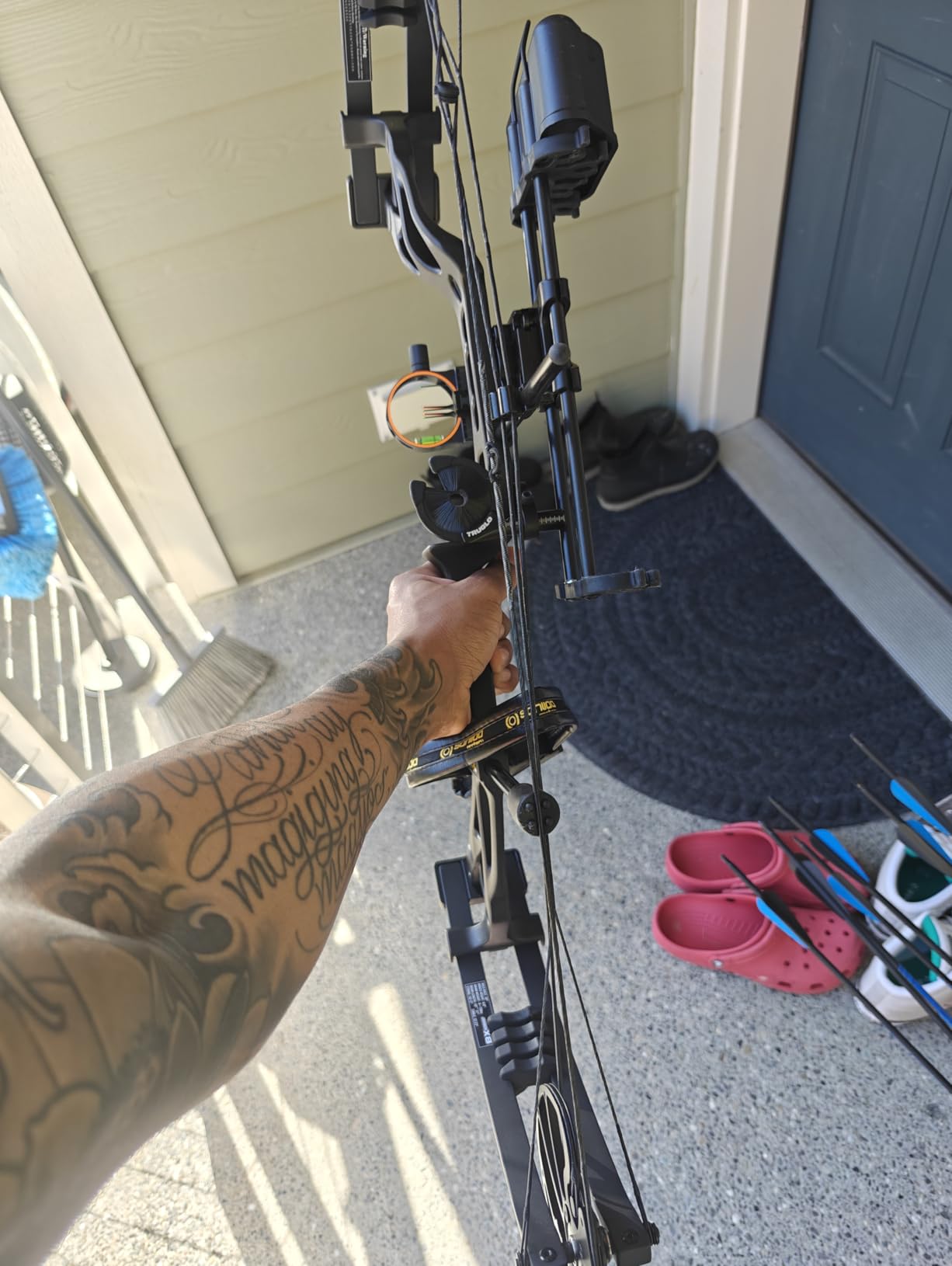 Sanlida Archery Dragon X8 RTH Compound Bow Package for Adults and Teens,18”-31” Draw Length,0-70 Lbs Draw Weight,up to IBO 310 fps,No Bow Press Needed,Limited Life-time Warranty,RH Only customer photo 2