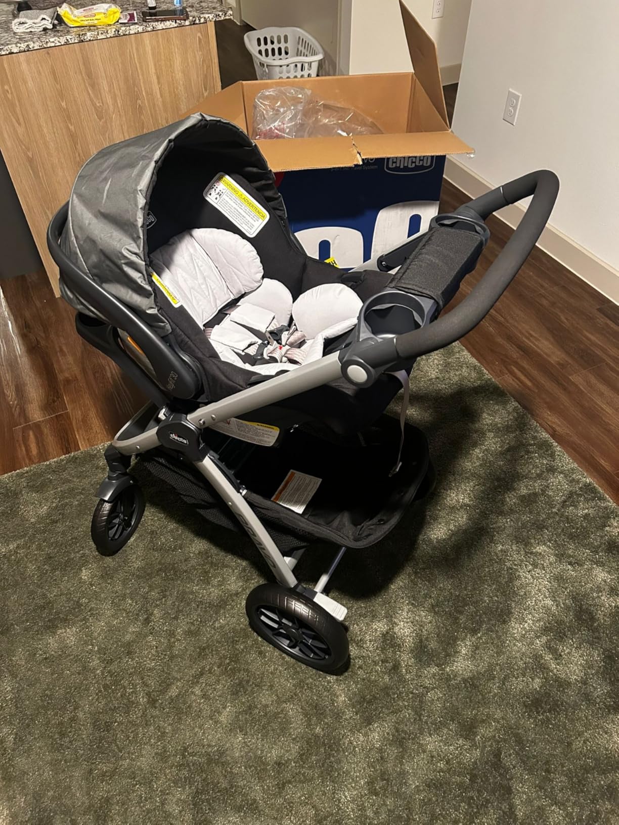 Chicco Bravo 3-in-1 Travel System w/KeyFit 30 Infant Car Seat & Base customer photo 2