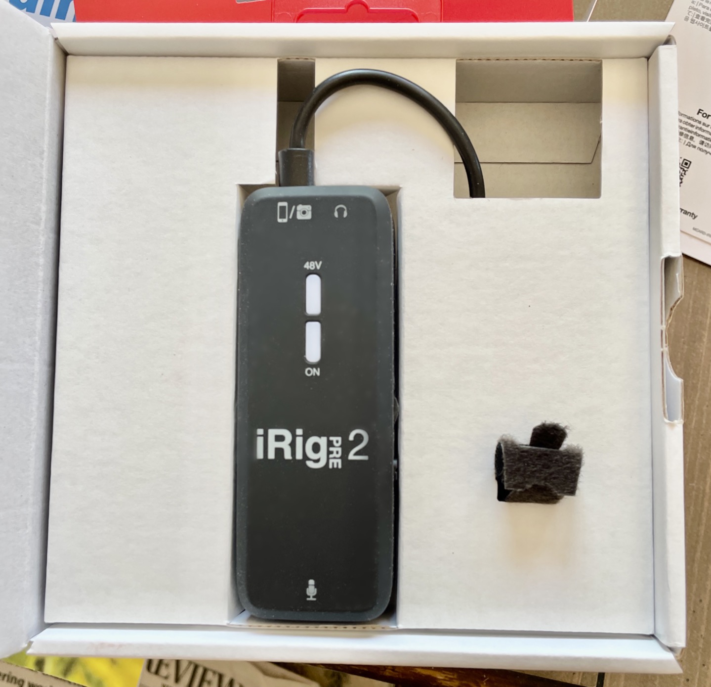 IK Multimedia iRig Pre 2 mic preamp Adapter Interface for iPhone, iPad, Android, iOS & DSLR Cameras, with +48V Phantom Power, XLR Connector & Headphone Output customer photo 2