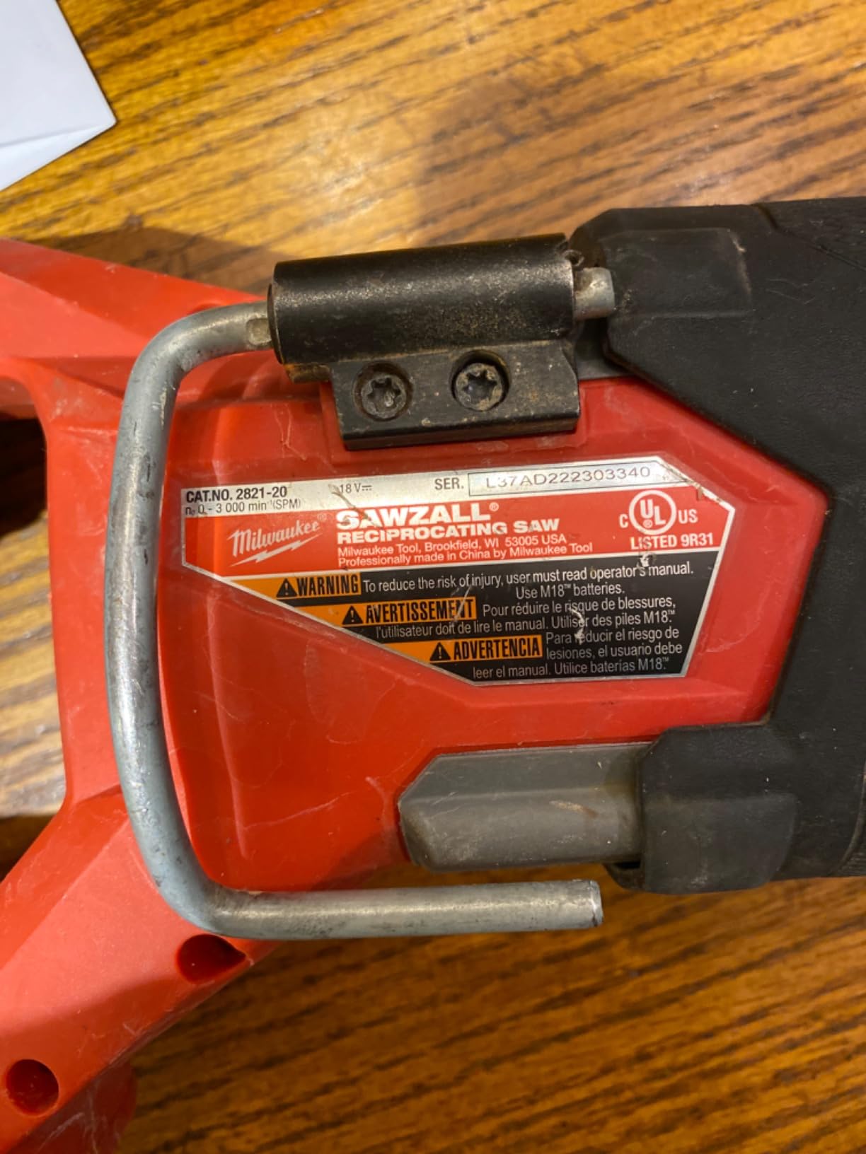 Milwaukee M18 Fuel Sawzall Brushless Cordless Reciprocating Saw - No Charger, No Battery, Bare Tool Only customer photo 1