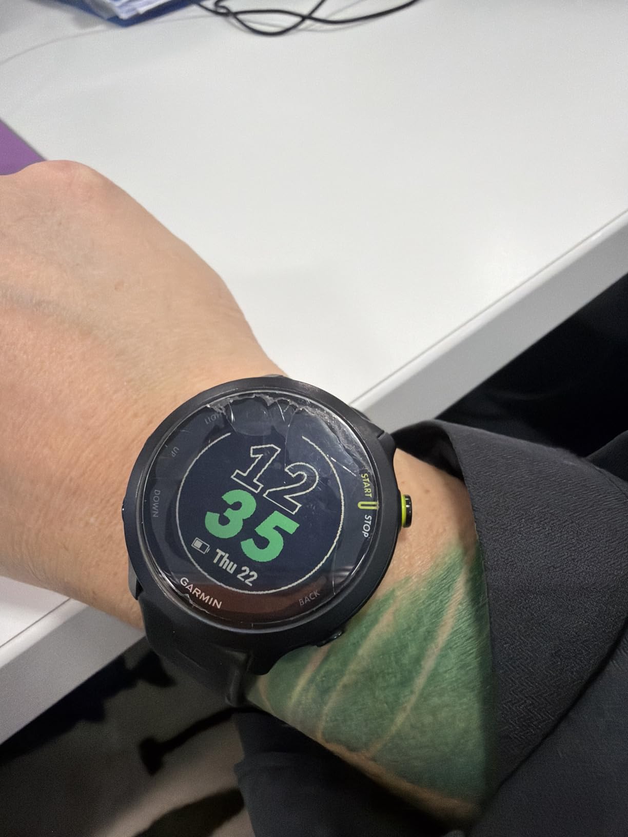 Garmin Forerunner 55, GPS Running Watch with Daily Suggested Workouts, Up to 2 Weeks of Battery Life, Aqua customer photo 2