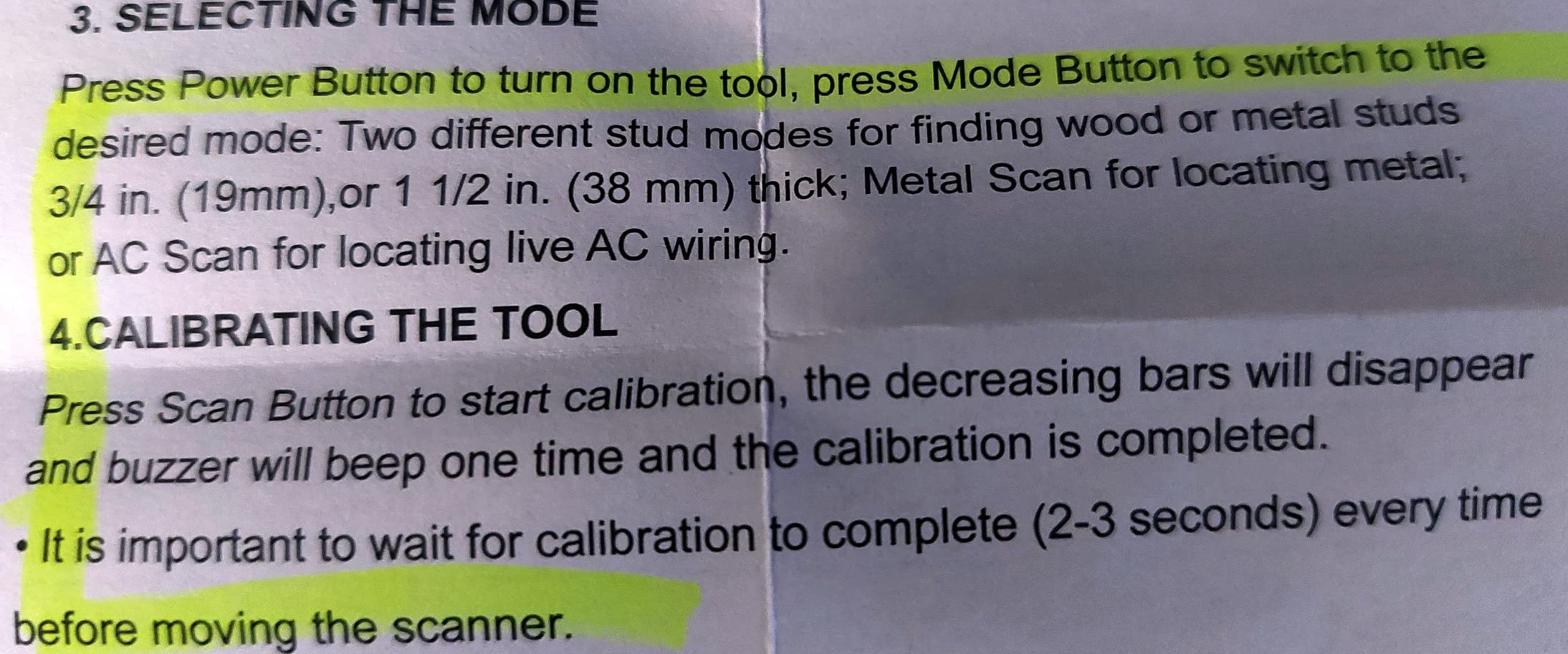 Mecurate 5-in-1 Stud Finder Wall Scanner for Studs, Metal & Live AC Wires customer photo 1