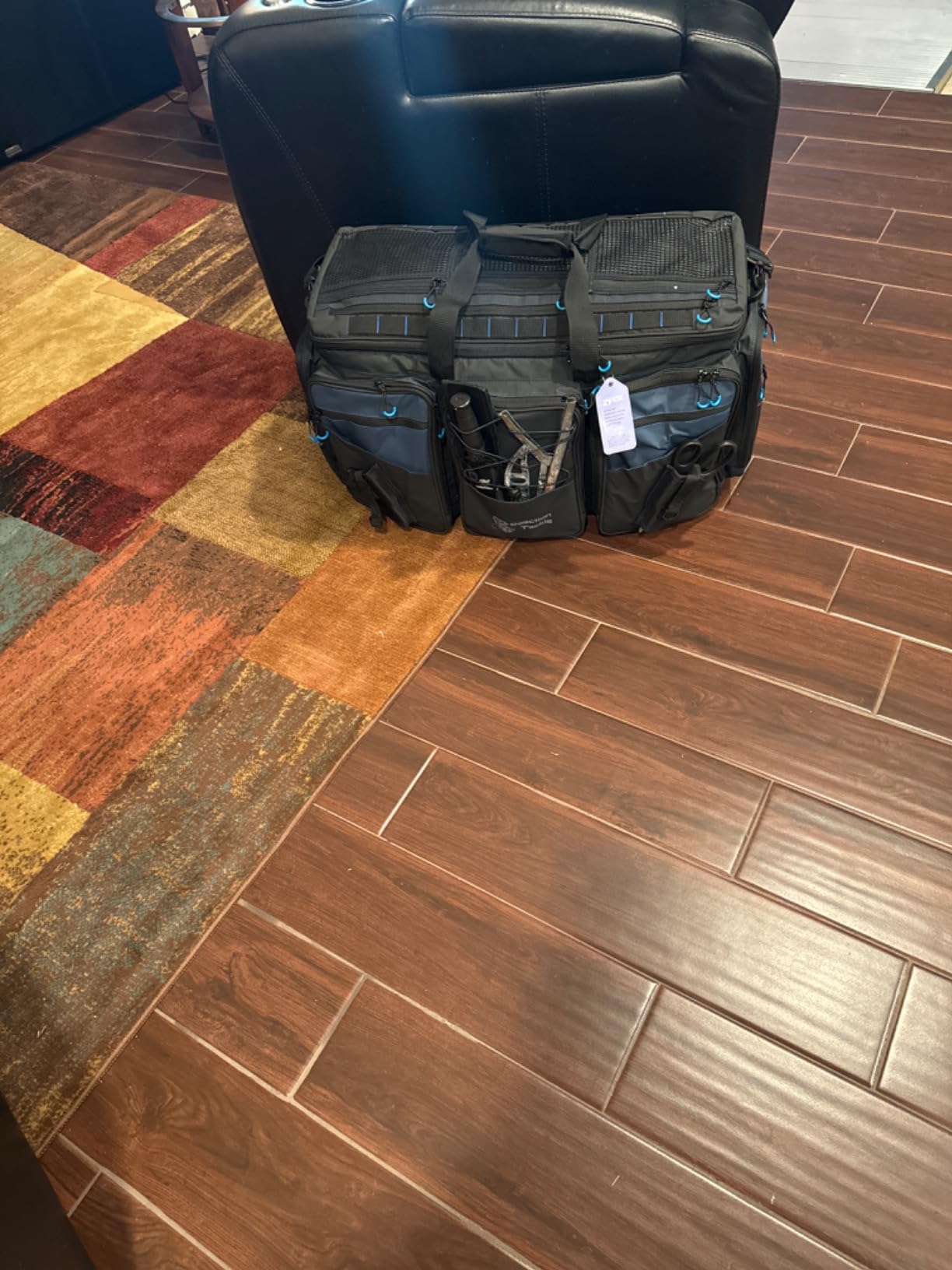 Reaction Tackle Saltwater Fishing Tackle Bags, Water Resistant 1000D PVC Tackle Box Bag with Removable Dividers, Fits 3600 and 3700 Trays, XL customer photo 2