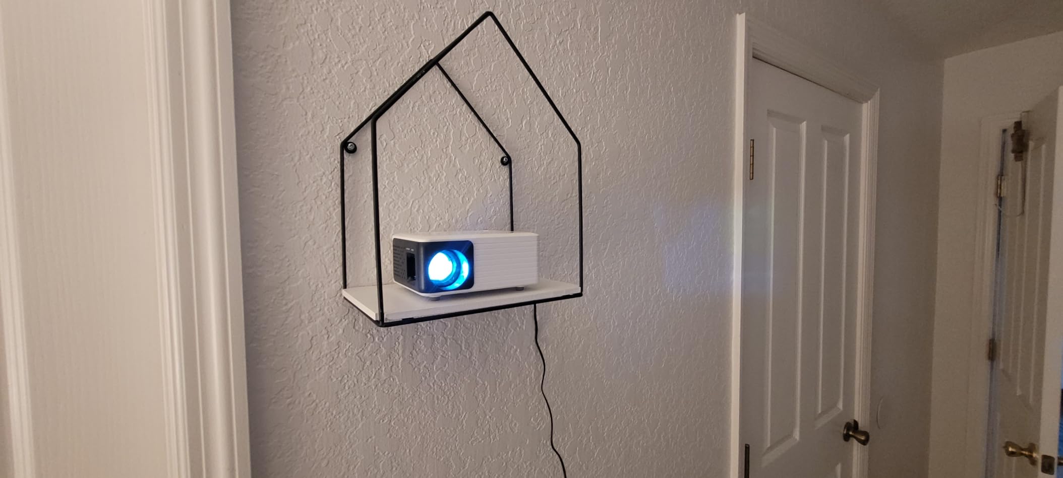 Mini Projector with WiFi and Bluetooth, AKIYO 2026 Upgraded Projector 1080P customer photo 2