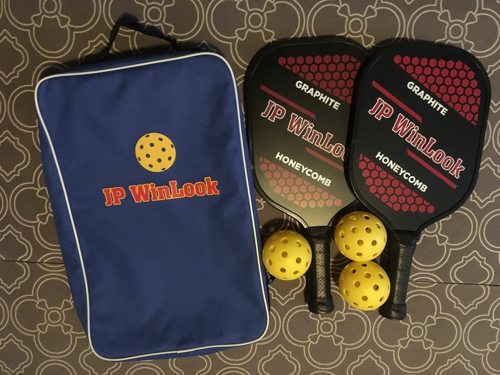 JP WinLook Premium Pickleball Paddles Set – USAPA Pickleball Set - Graphite Carbon Fiber Rackets for Women & Men and Balls for Indoor or Outdoor Play - Racquets, Pickleballs & Carry Bag customer photo 1